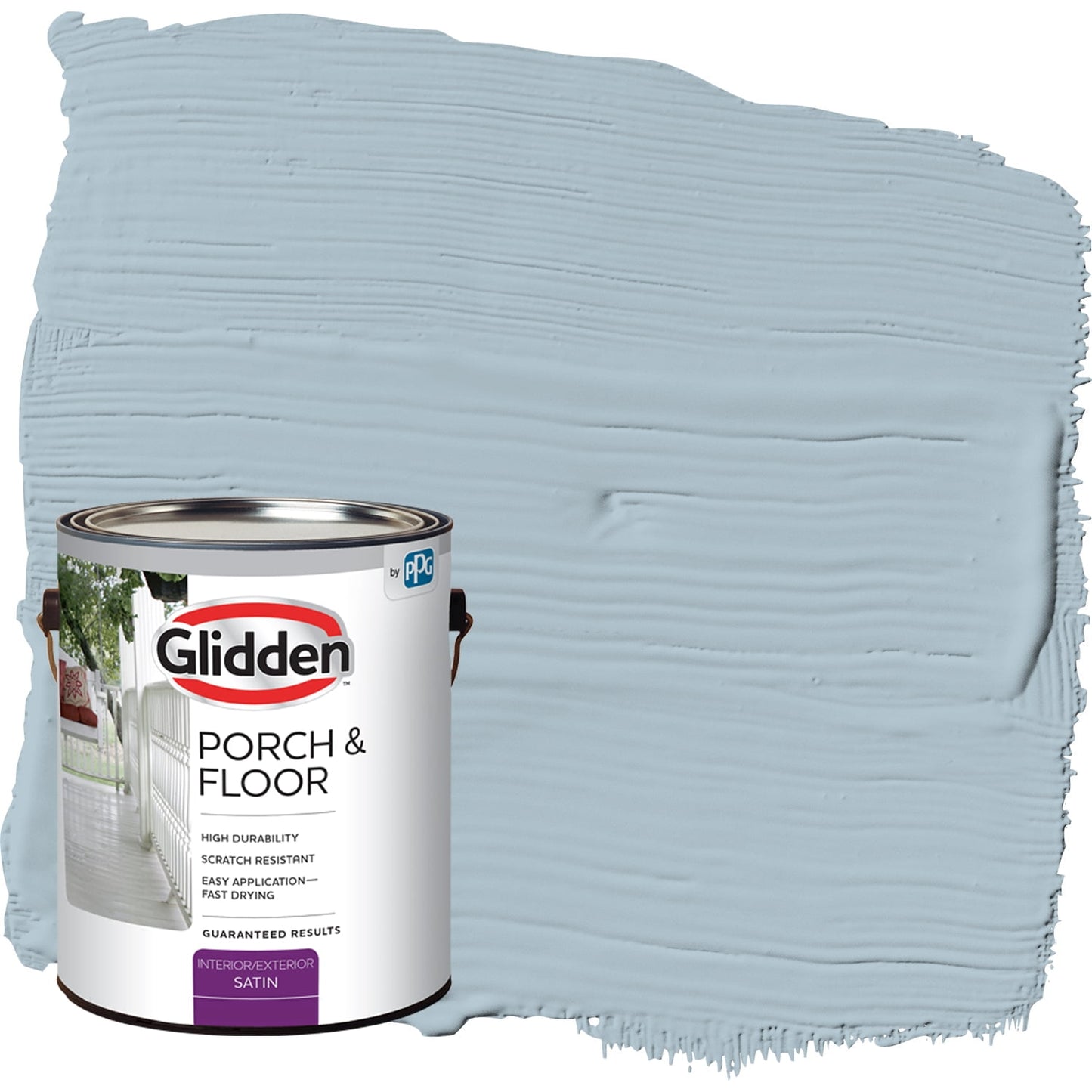 Glidden Porch & Floor 1 gal. Chambray Satin Interior/Exterior Paint with Primer