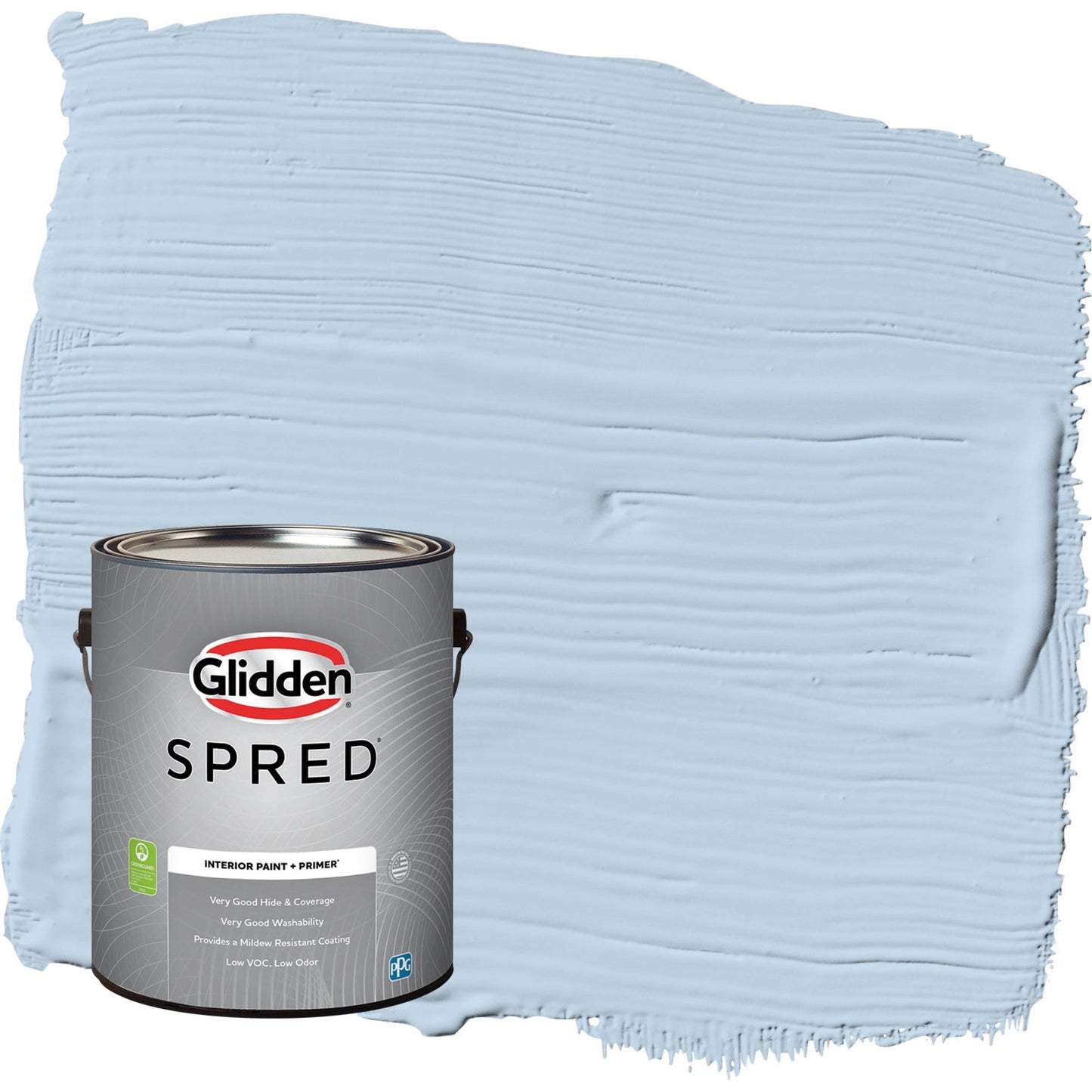 Glidden Spred C'est La Vie / Blue, Eggshell Interior Paint with Primer, 1 Gallon