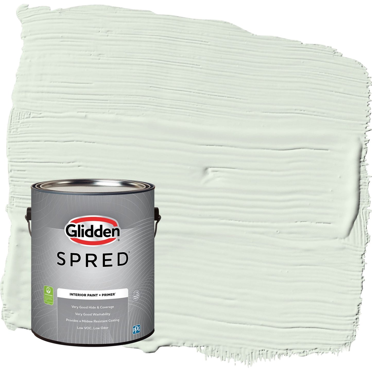 Glidden Spred Cloudy Day / Green, Flat Interior Paint with Primer, 1 Gallon
