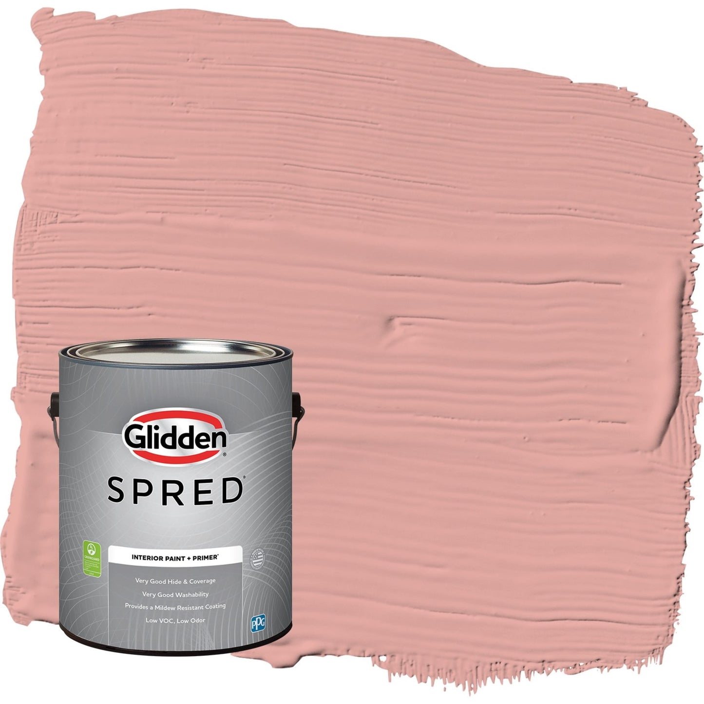 Glidden Spred Coral Cove / Orange, Flat Interior Paint with Primer, 1 Gallon