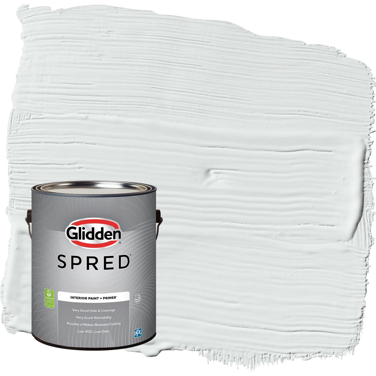 Glidden Spred Gray Glimpse / Grey, Semi-Gloss Interior Paint with Primer, 1 Gallon