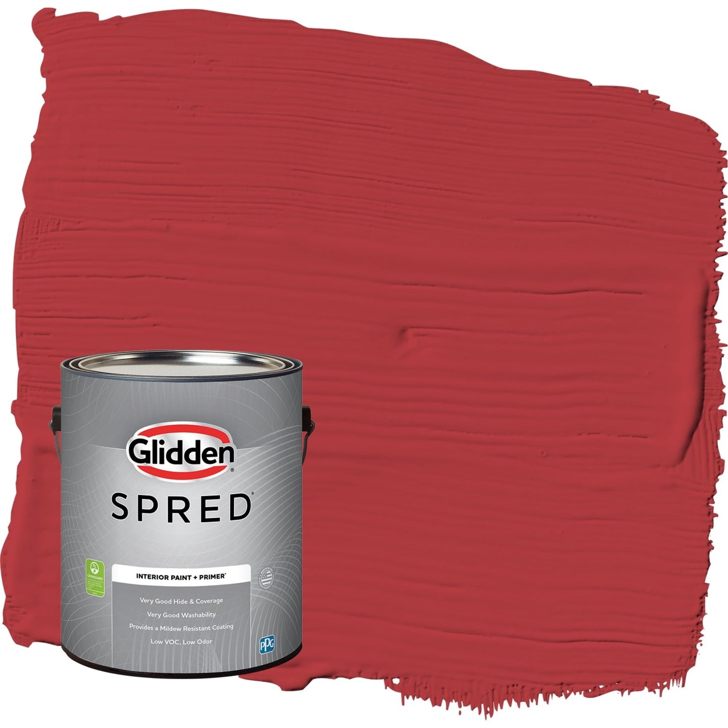 Glidden Spred Red Gumball / Red, Flat Interior Paint with Primer, 1 Gallon