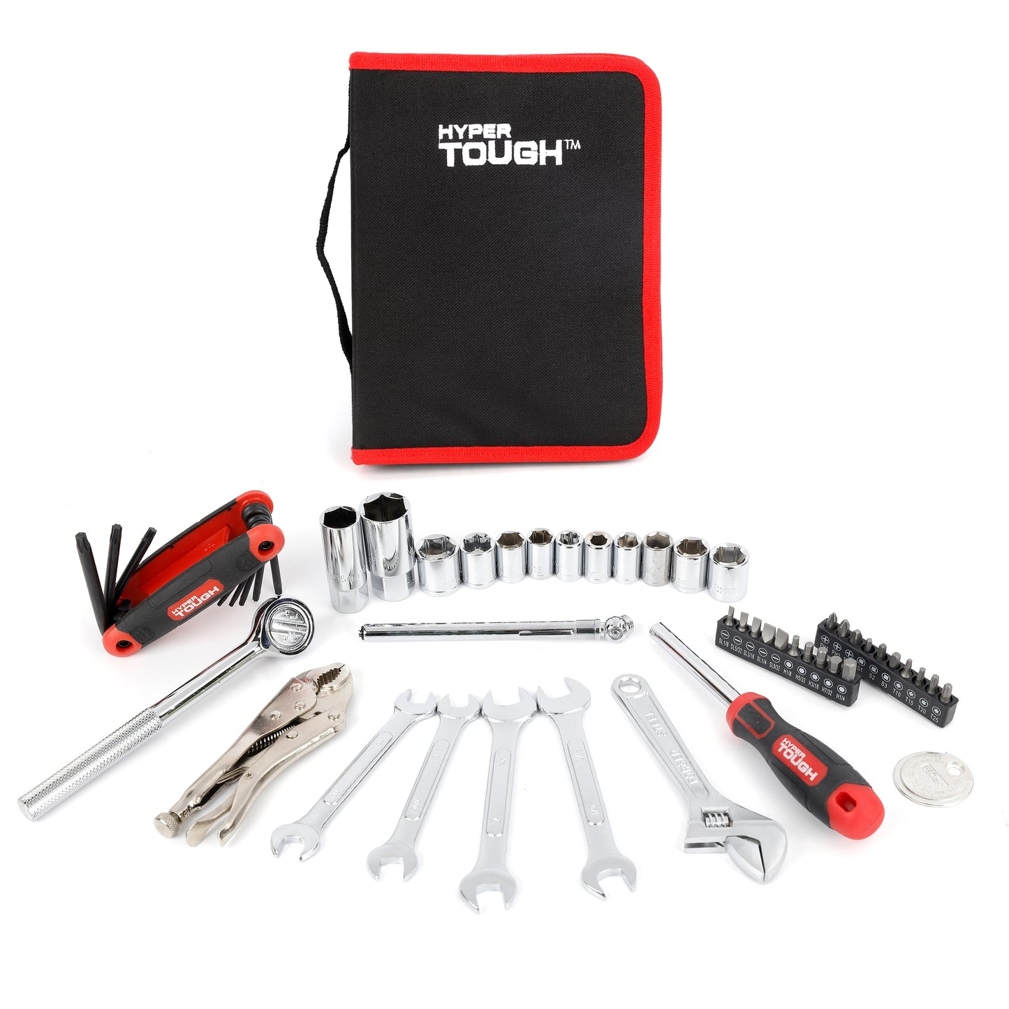 Hyper Tough Kit de Herramientas Automáticas de 51 Piezas