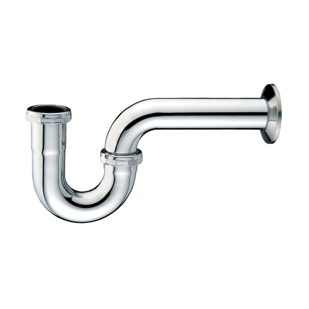 Highcraft 2812-201 P-Trap for Tubular Drain Applications, 1-1/2 in., 20GA Brass, Chrome Plated