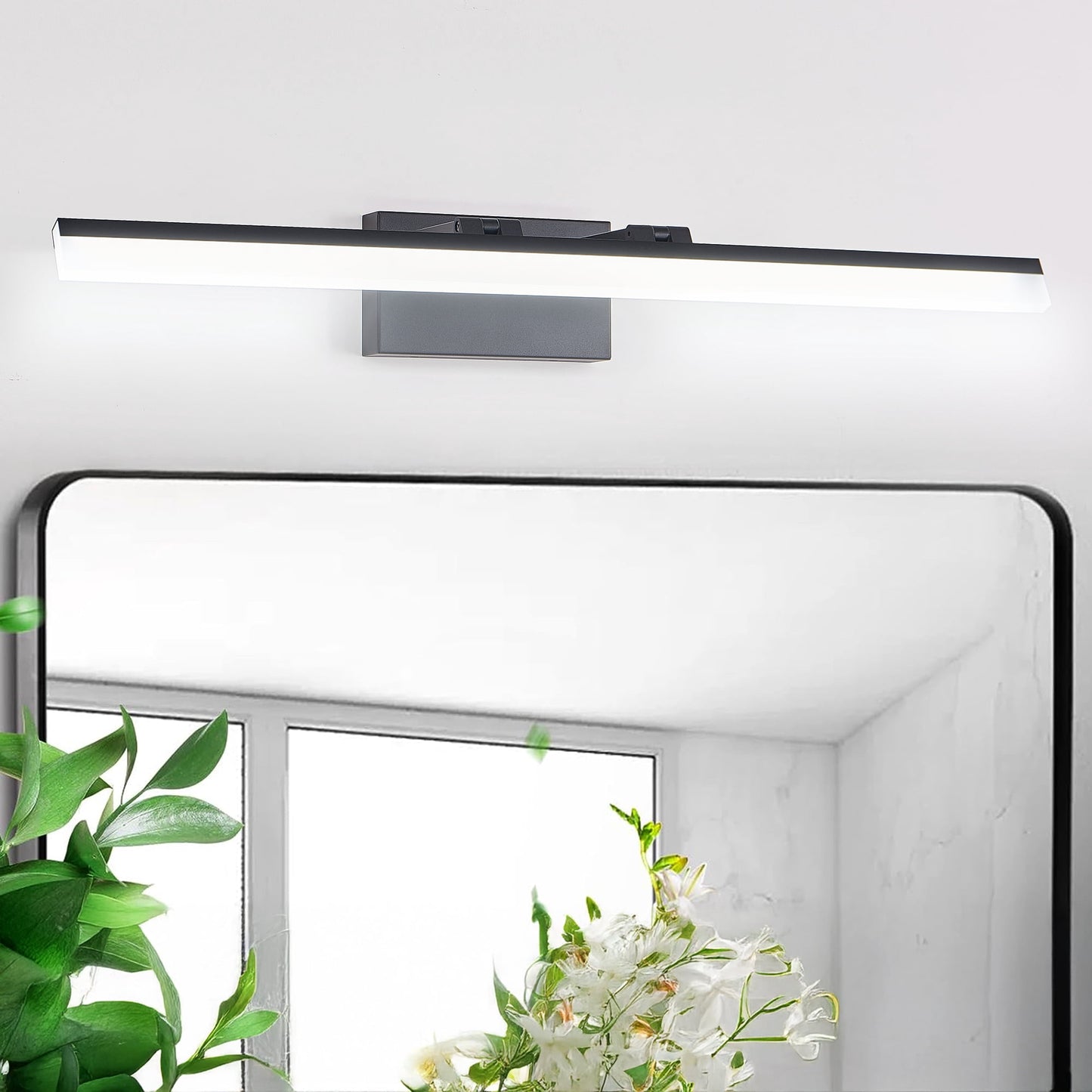 Holaki 32 in. W Modern LED Bathroom Vanity Light – 5 CCT Wall Light for Mirror, Dressing Room or Sink Area