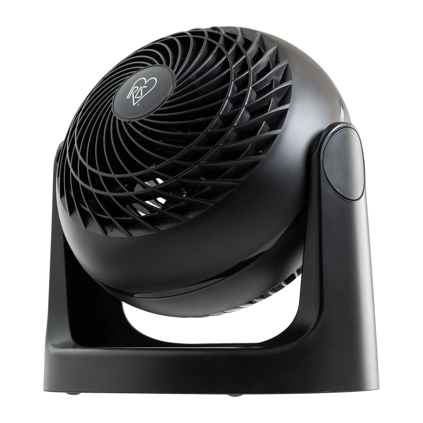 IRIS WOOZOO Desk Fan Air Circulator 3 Speeds 360° Tilt, Black