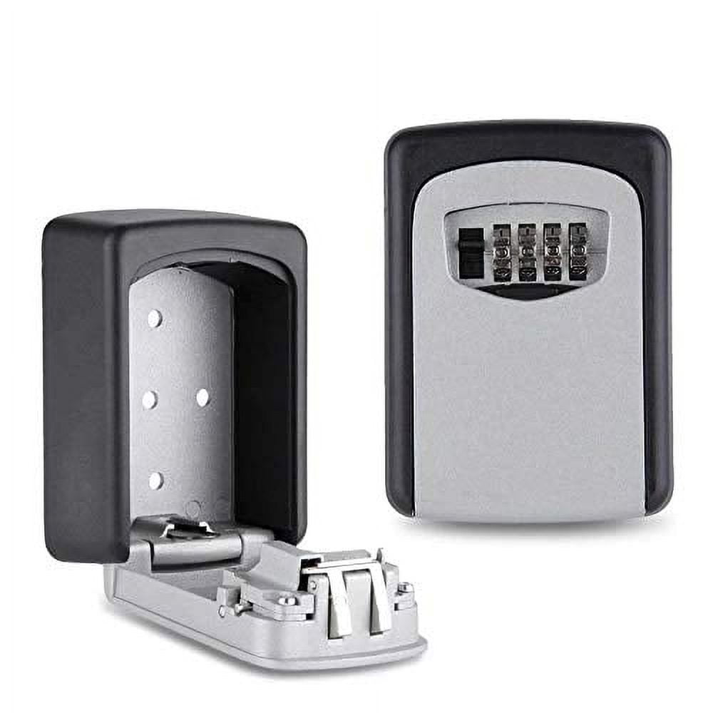 K-Cliffs 2pc Key Lock Box w/4 Digit Combination for a Renter or Realtor's Open House Holds up to 5 Keys. Wall Mounted Model# HD059