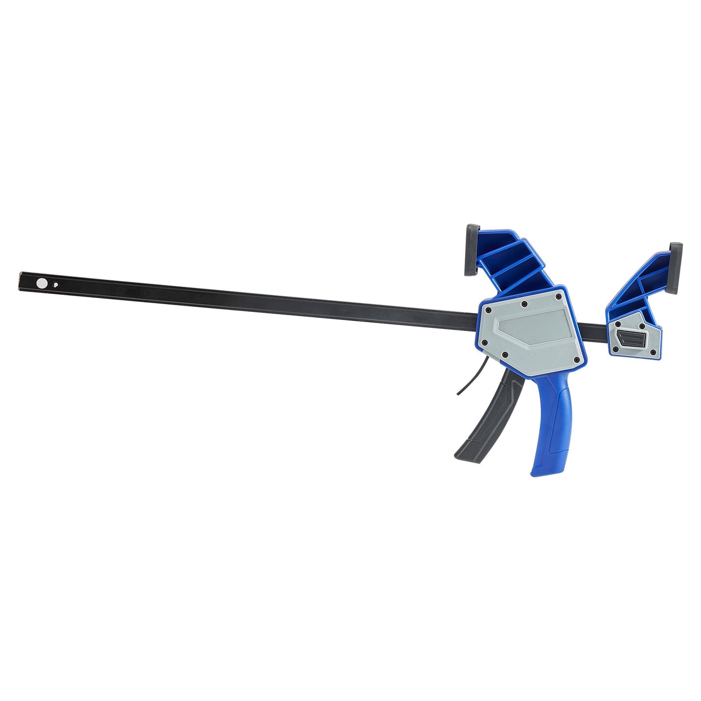 KFFKFF Pinzas de Barra de 24 Pulgadas para CarpinterÃa, Paquete de 2 Pinzas en F de Liberación Rápida con Capacidad de 340 Lb, Plástico Duradero y Acero Al Carbono, Ideal para Proyectos de Madera y Metal, Azul y Negro