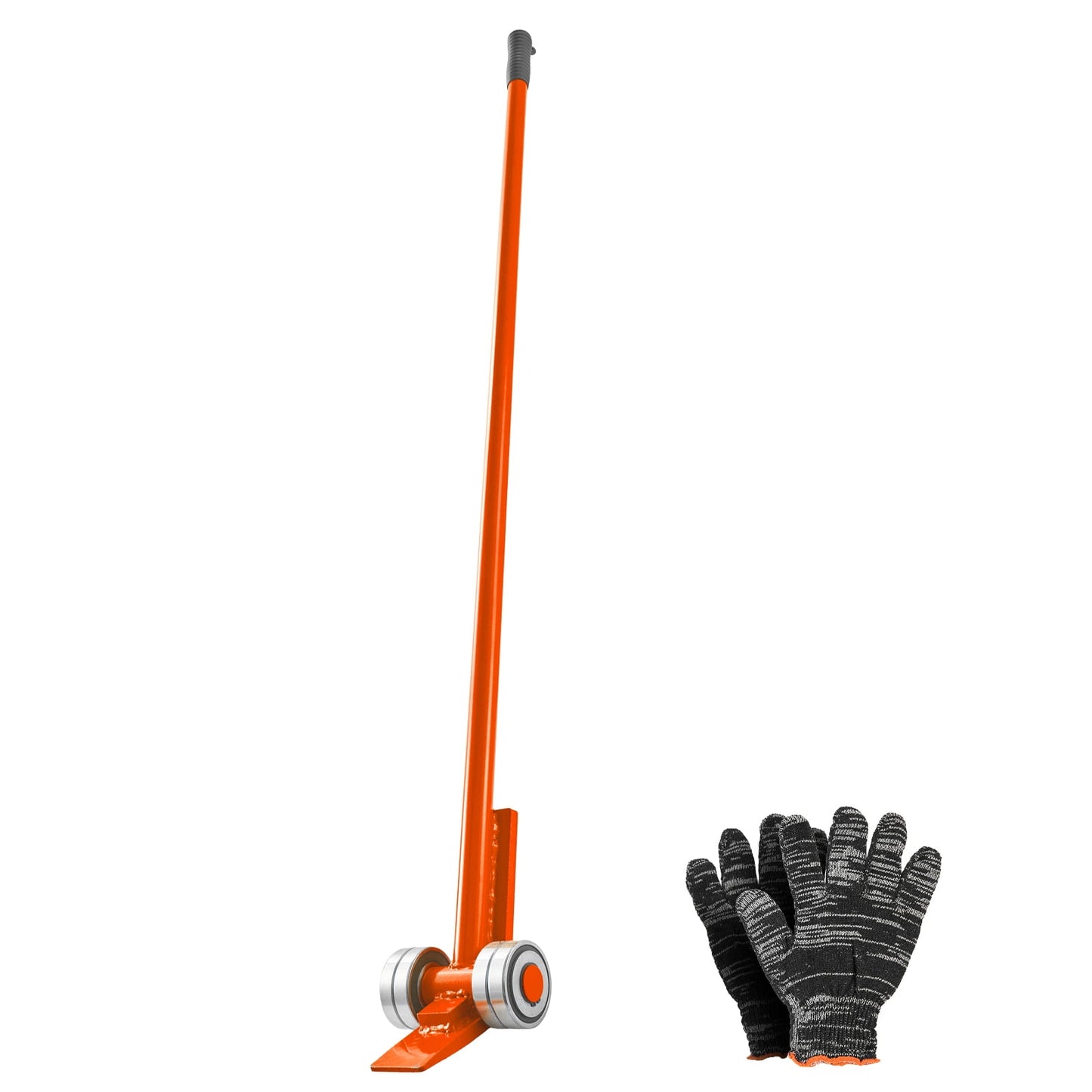 KFFKFF Prylever Bar with 11000 lbs Capacity, 67-Inch Carbon Steel Handle, Lever Dolly with Wheels for Moving Pallets, Heavy Objects, Concrete Blocks, and Equipment