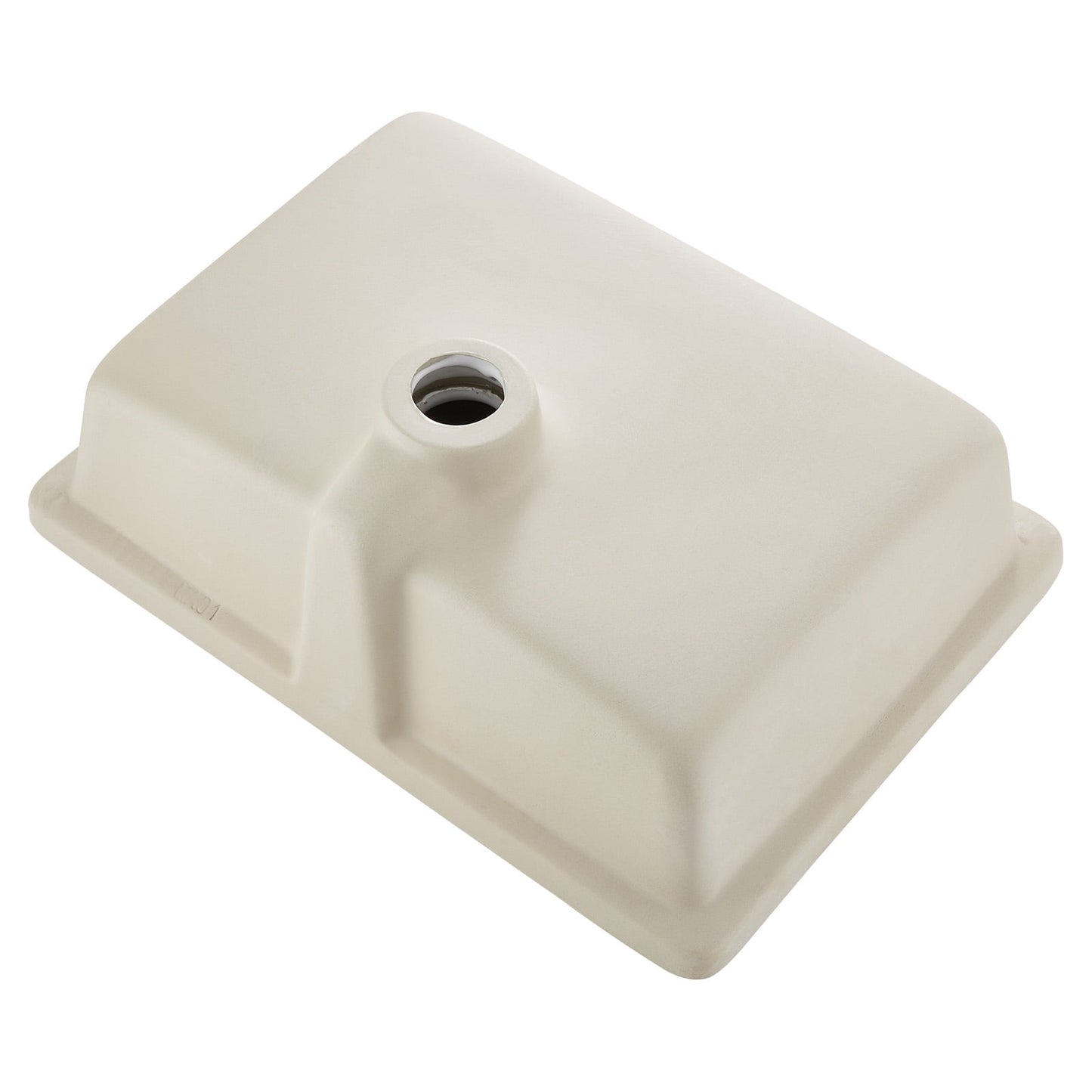 KFFKFF Rectangular Undermount Bathroom Sink, 3018, 18.5 x 13.19 Inch Ceramic, White