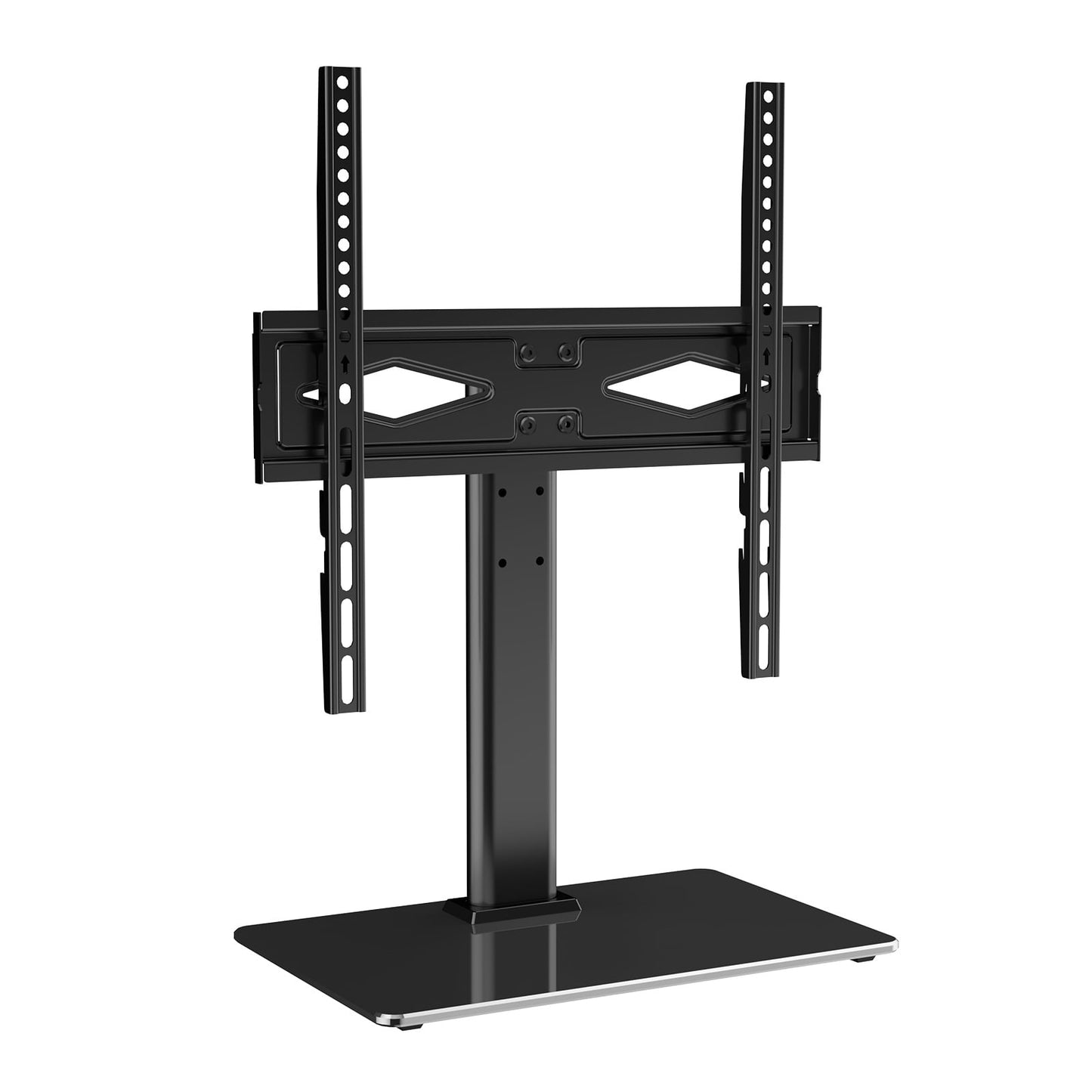 KFFKFF Universal TV Base for 32"-55" TVs, ±40°Swivel, 6 Level Height Adjustable, 90-lb Capacity, Max VESA 400x400mm