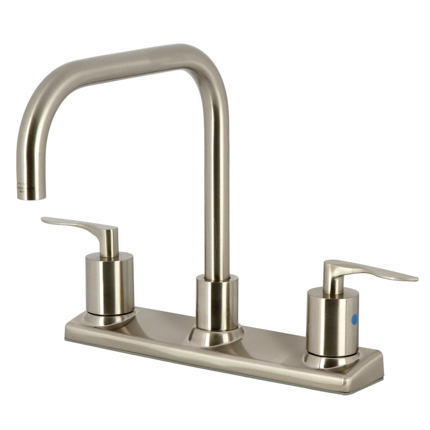 Kingston FB2148SVL Serena Two-Handle 2-Hole 8" Centerset Kitchen Faucet in Brushed Nickel