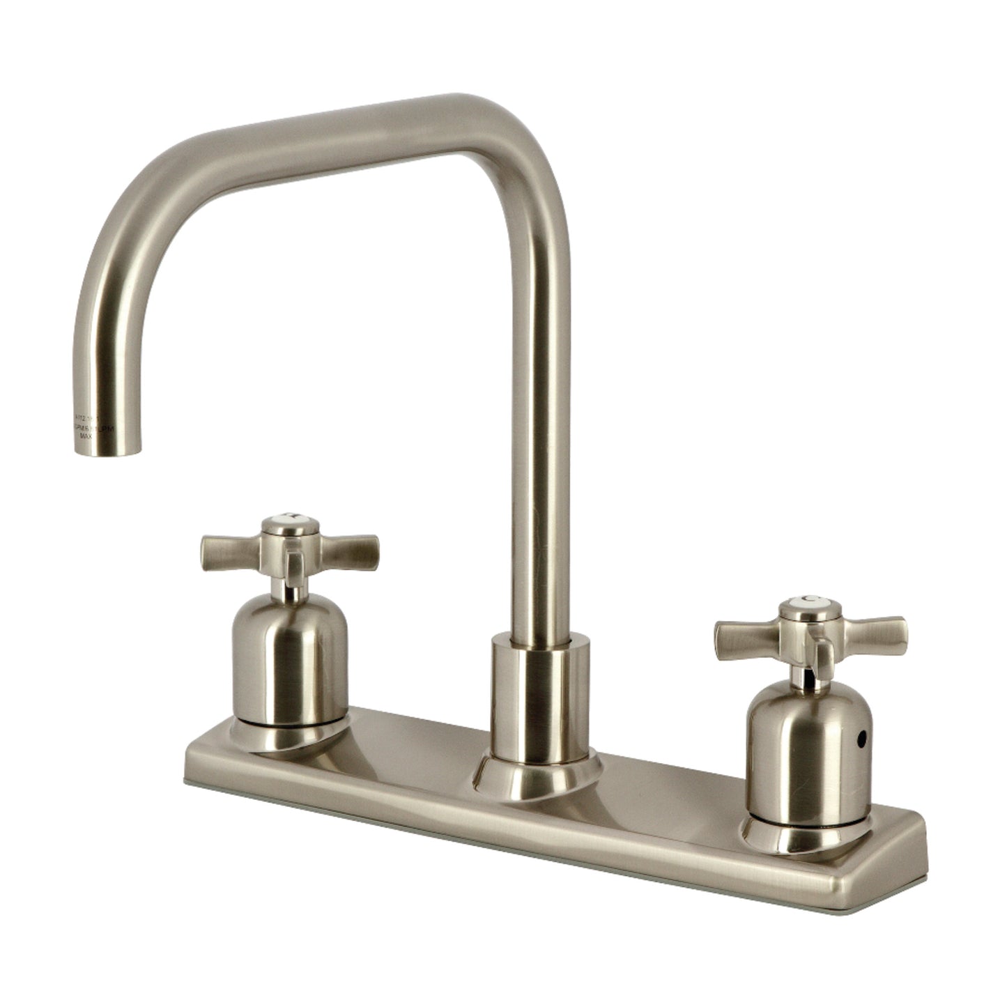 Kingston FB2148ZX Millennium Two-Handle 2-Hole 8" Centerset Kitchen Faucet in Brushed Nickel