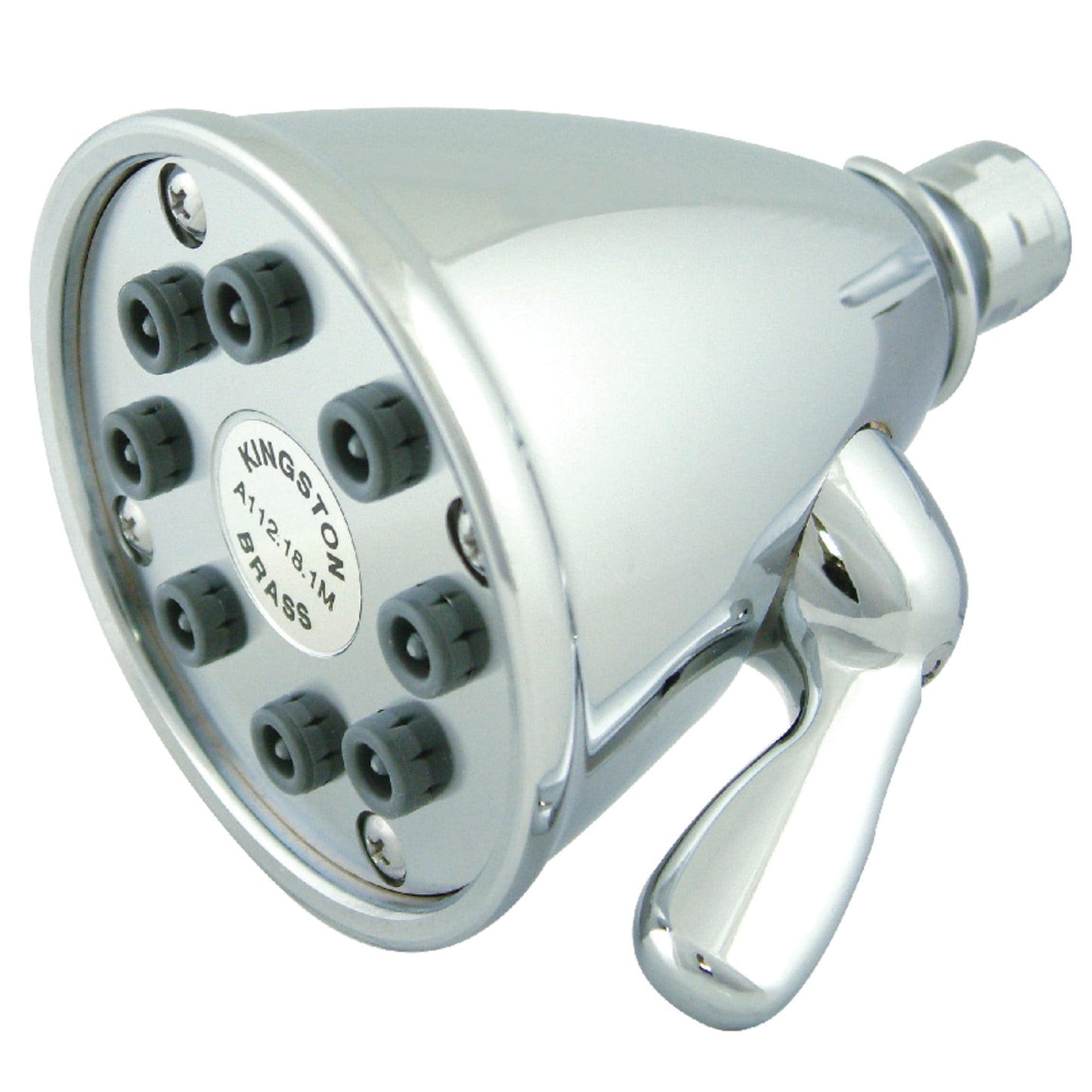 Kingston Brass K139A1 Victorian 3-5/8-Inch Round Adjustable Jet Spray Brass Shower Head in Polished Chrome