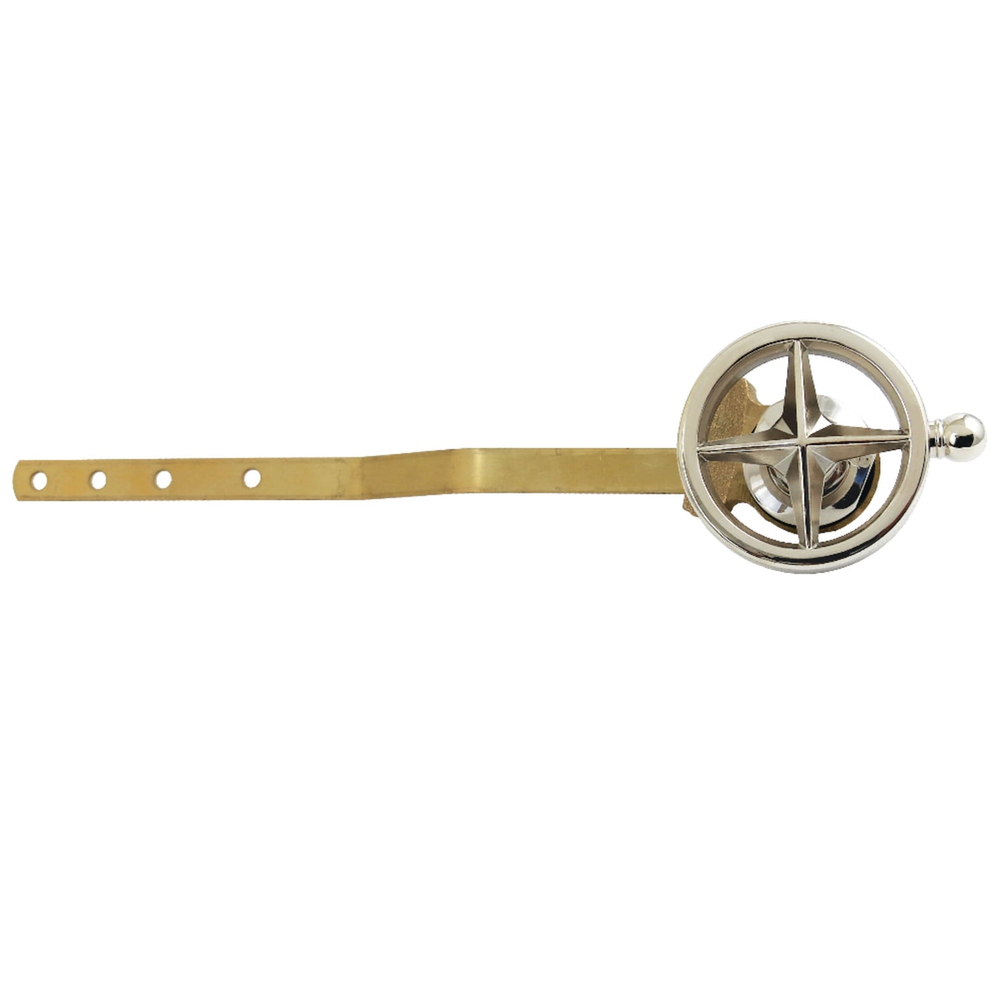 Kingston Brass KTRNK6 Levante Front Mount Toilet Tank Lever with Knurled Handle in Polished Nickel