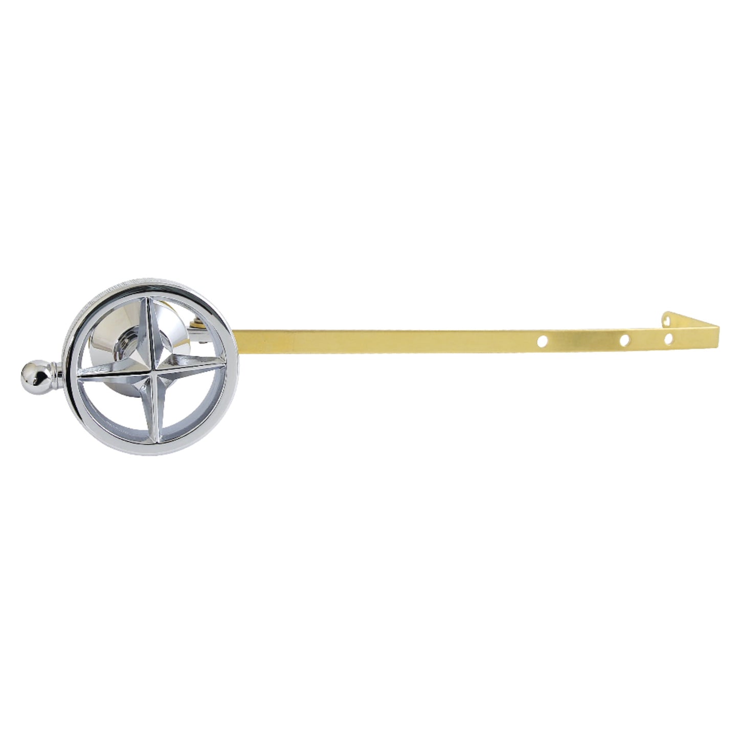 Kingston Brass KTRNKD7 Levante Universal Front or Side Mount Toilet Tank Lever with Knurled Handle in Brushed Brass