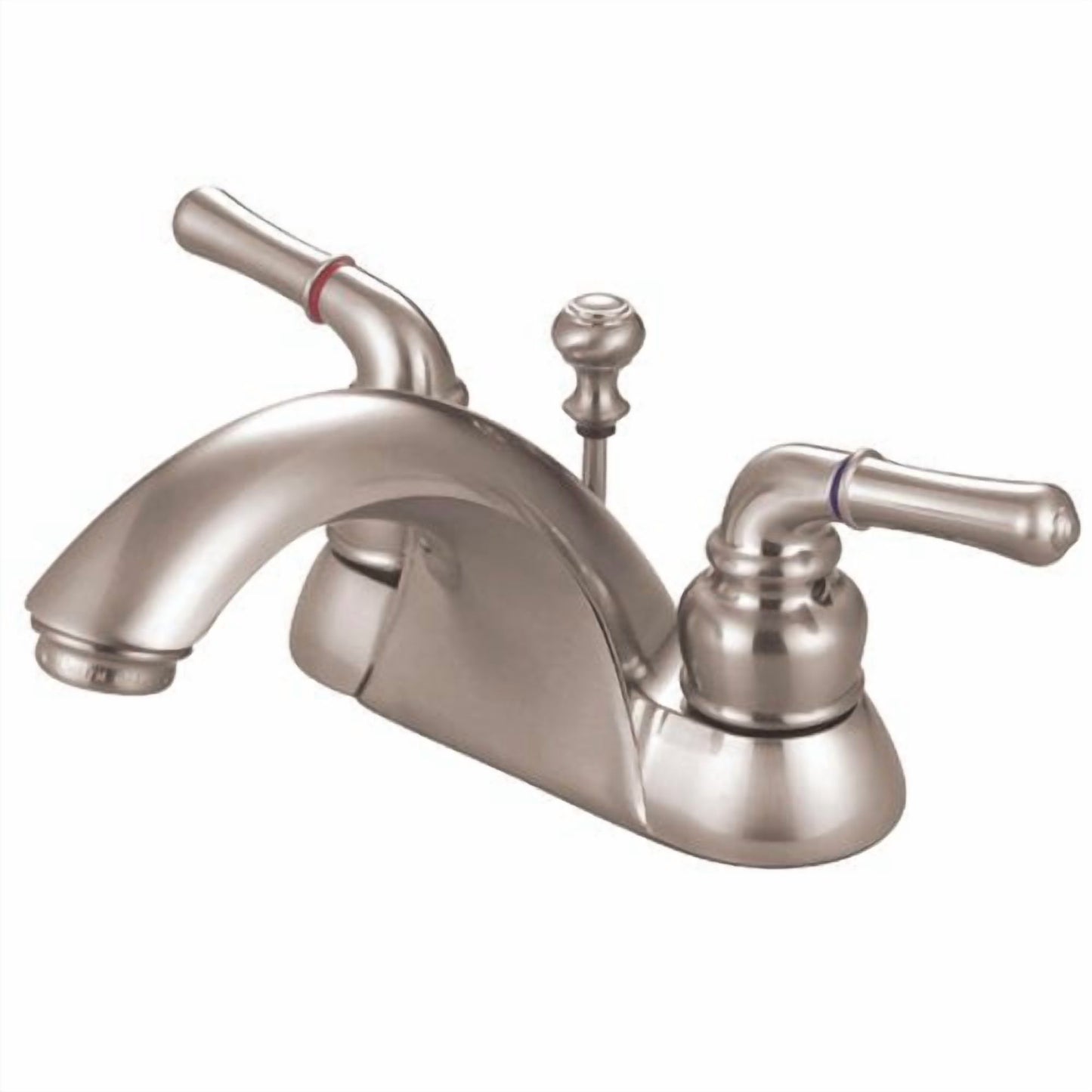 Kingston Brass Naples Grifo de Lavabo de Baño Central con Desague Emergente a Juego