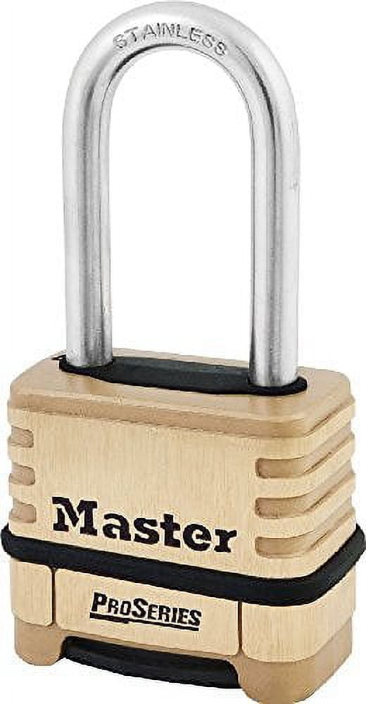 Master Lock ProSeries Heavy Duty Outdoor Combination Padlock, Zinc, 2in Shackle