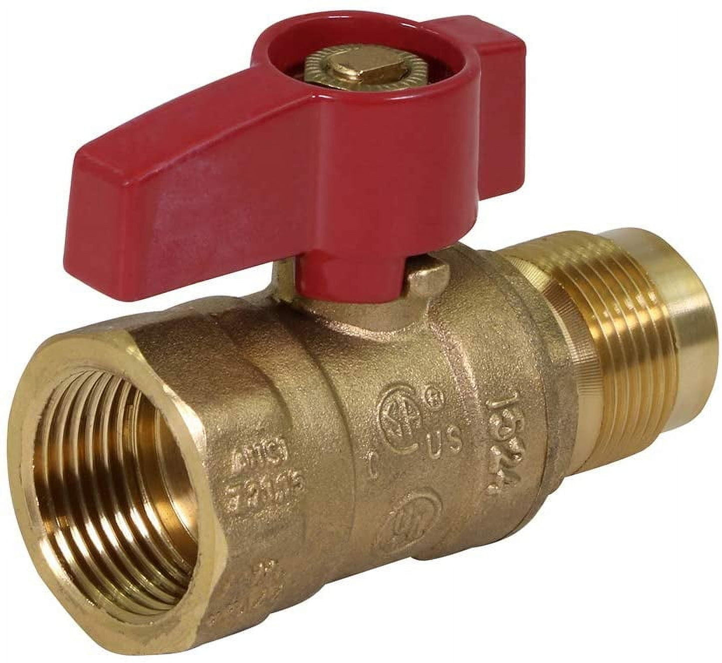 Midline Valve Gate Valve, Led-Free, 3/4 in. FIP Connection, Cast Brass