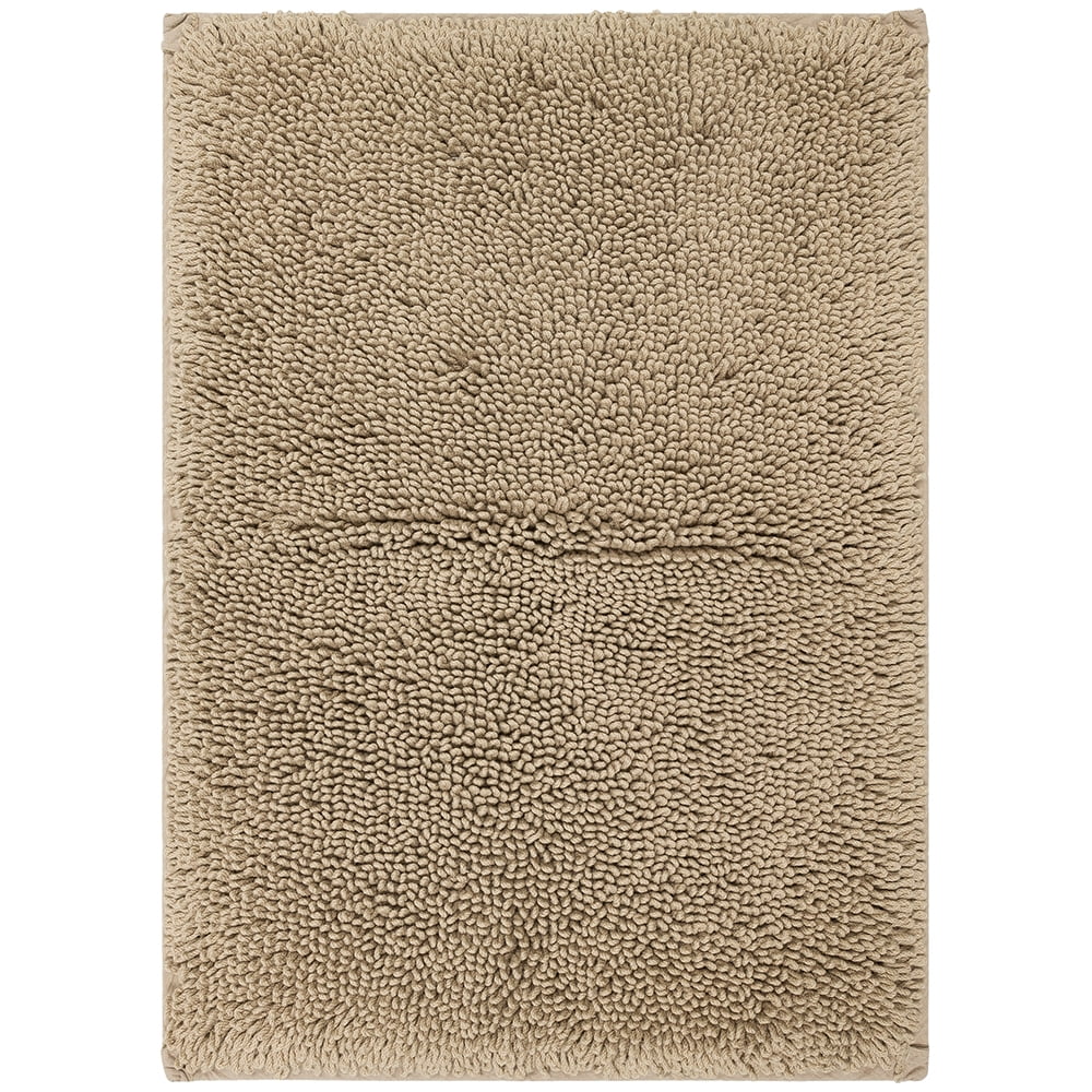 Mohawk Home Classic Cotton Plush Stain/Fade Resistant Non-Slip Washable Bath Mat, Taupe, 2' 3" X 3' 9"