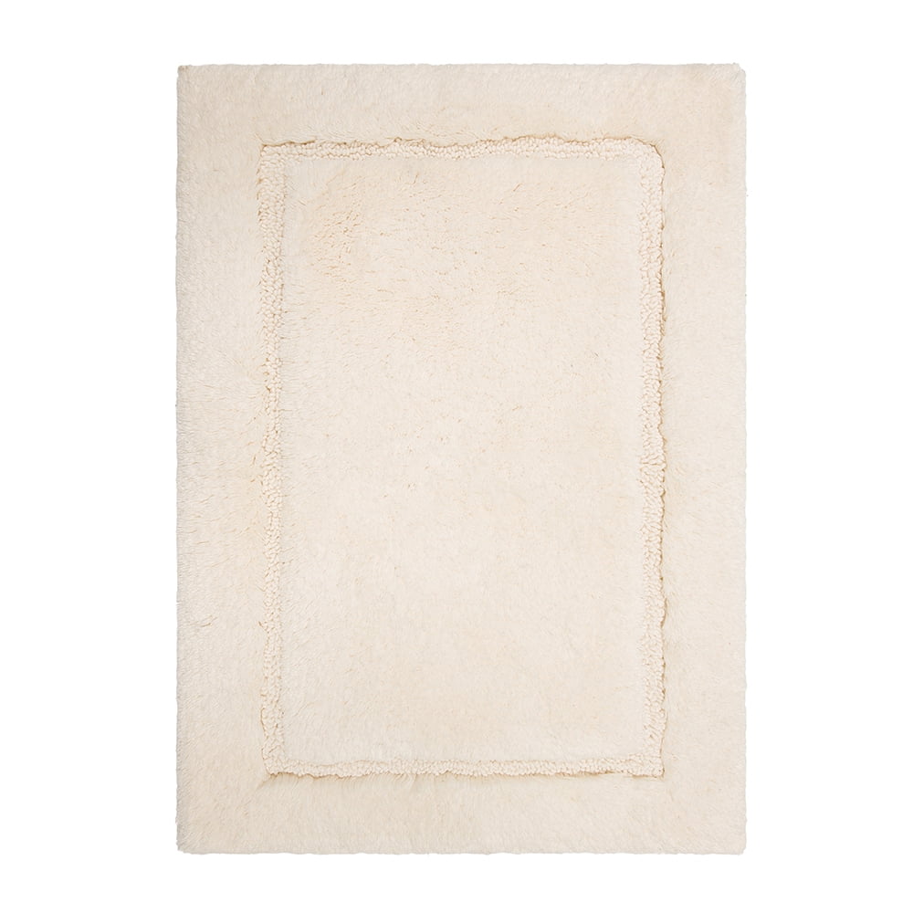 Mohawk Home Regency Plush Stain/Fade Resistant Non-Slip Machine Washable Bath Mat, Parchment, 1'5" x 2'