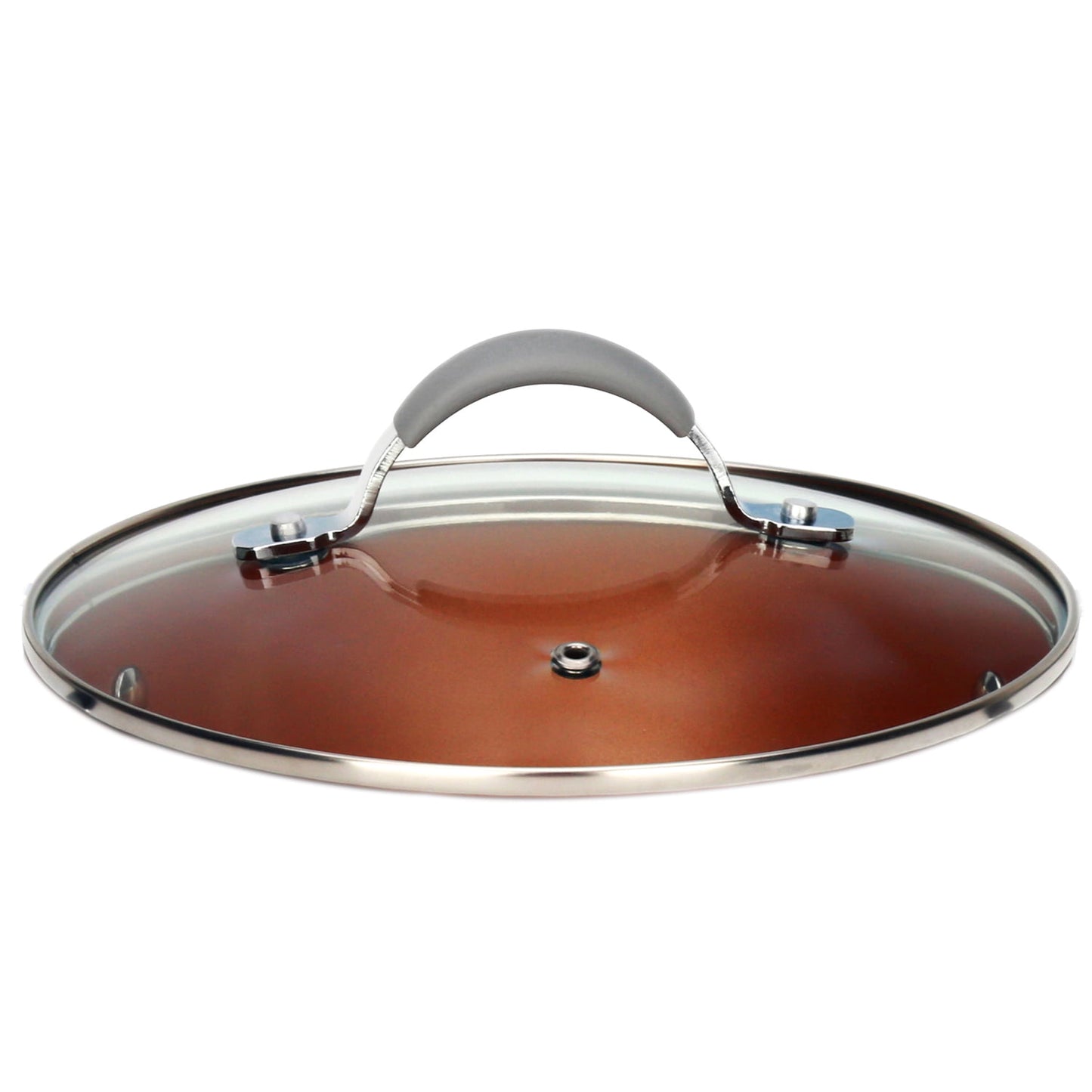 NutriChef Cooking Pot Lid - See-Through Tempered Glass Lids (Works with Models: NCCW11GL & NCCW11GD)