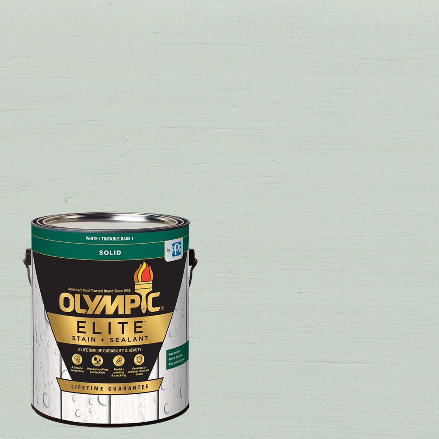 Olympic Elite 1 Gallon SC-1019 Cool Dusk Solid Advanced Exterior Stain and Sealer in One