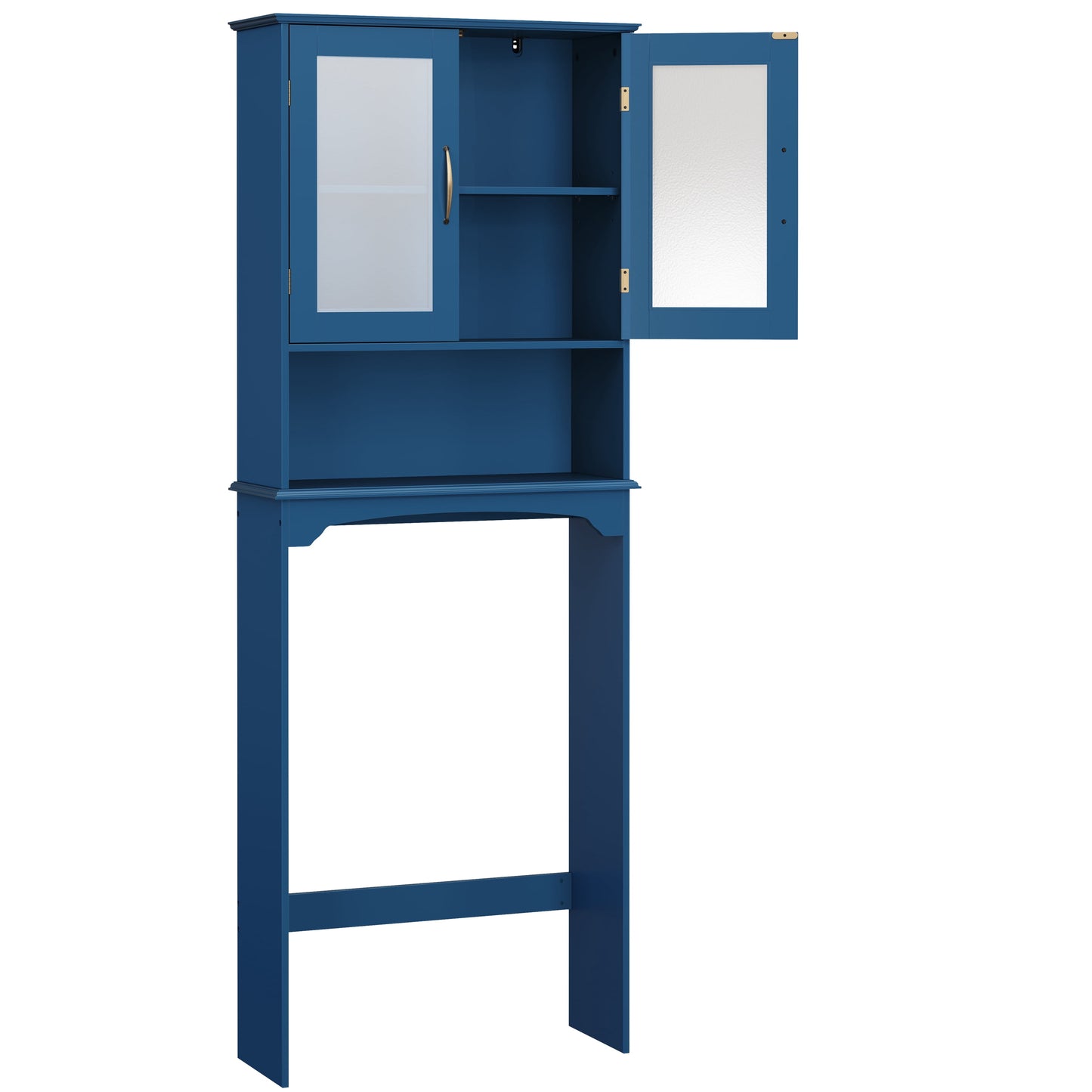Renwick Modern Over-the-Toilet Storage Cabinet for Bathroom, Navy Blue