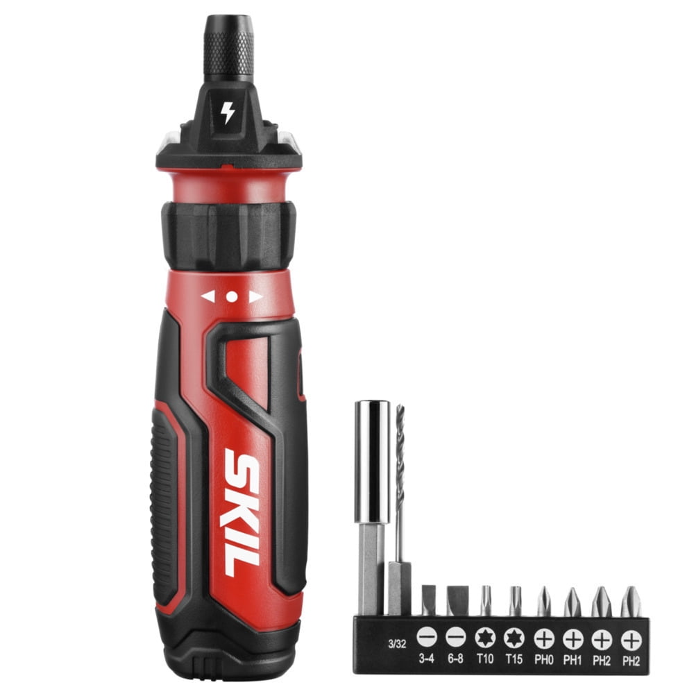 SKIL SD561201 Destornillador Recargable de 4V con TecnologÃa de Sensor de Circuito con Juego de Bits Incluido