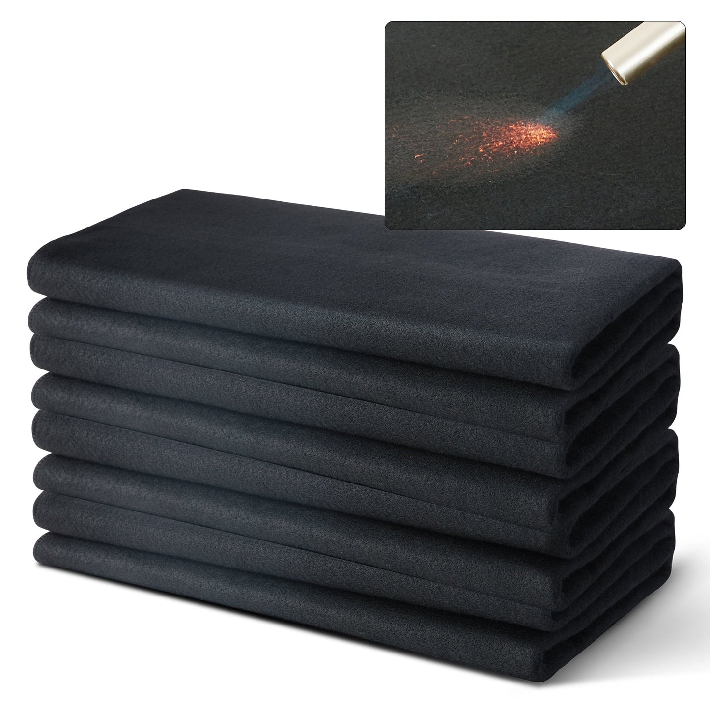 SKYSHALO Welding Blankets Flame 37" x 36" Retardant Welding Mat Up To 1800°F 4 Pack