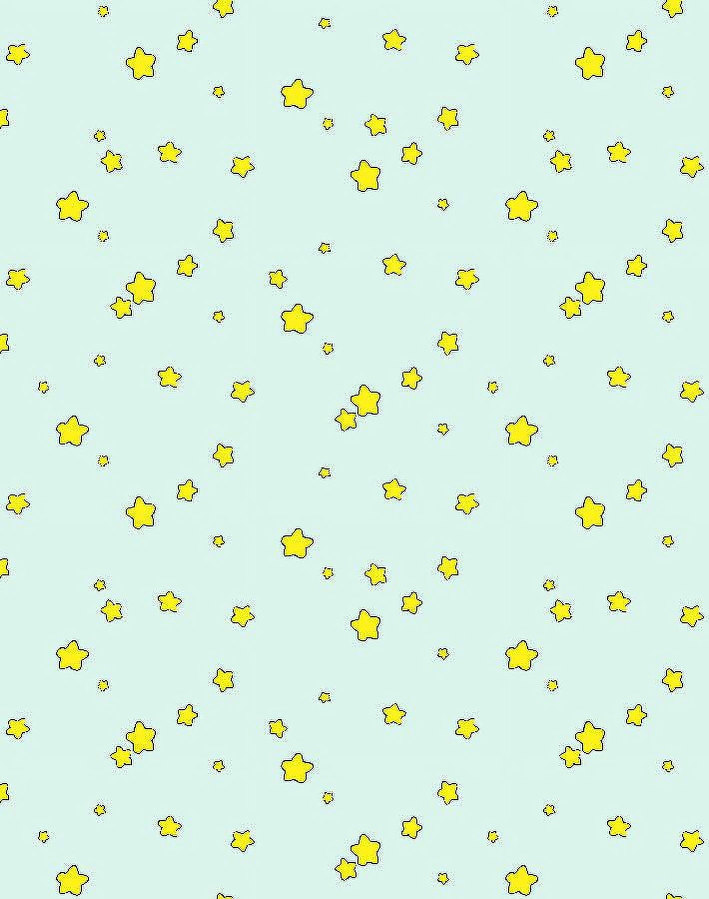 Shooting Stars Removable Vinyl Wallpaper by Barbie - Seafoam