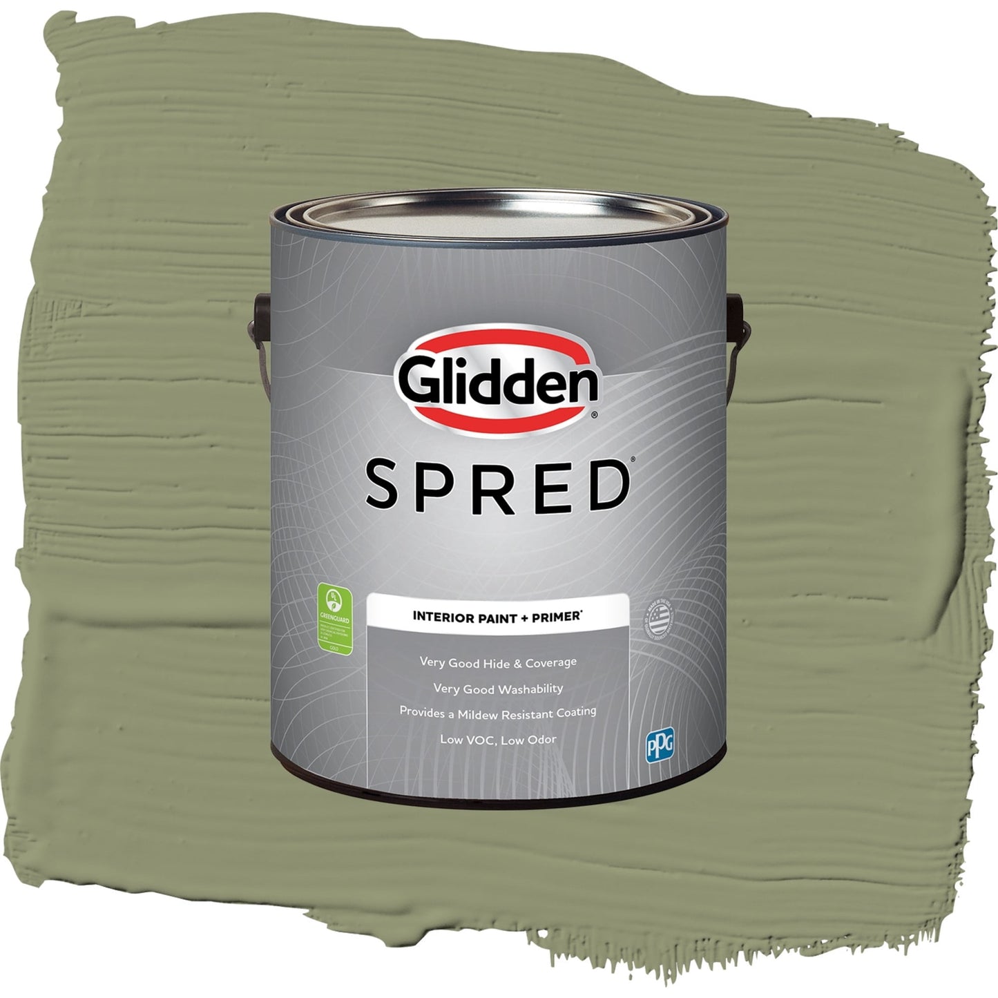 Spred Hemlock Interior Paint + Primer Semi Gloss , 1 Gallon