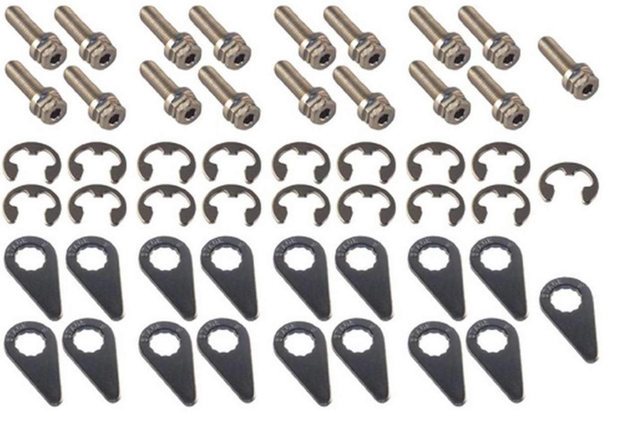 Stage 8 8916 Locking Header Bolts 8mm x 1.25 - 25mm Long - Hex Head - Set of 17
