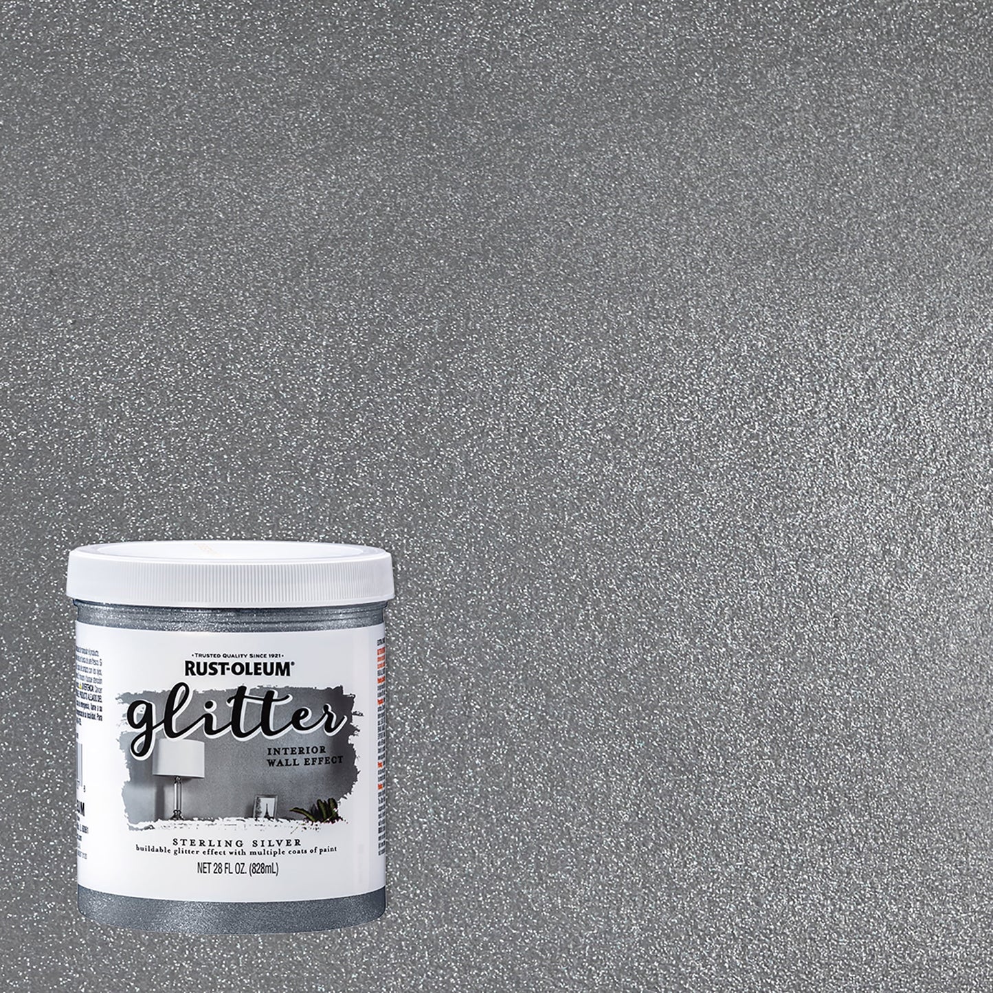 2 Pack, Copper, Rust-Oleum Specialty Glitter Interior Wall Paint, Quart
