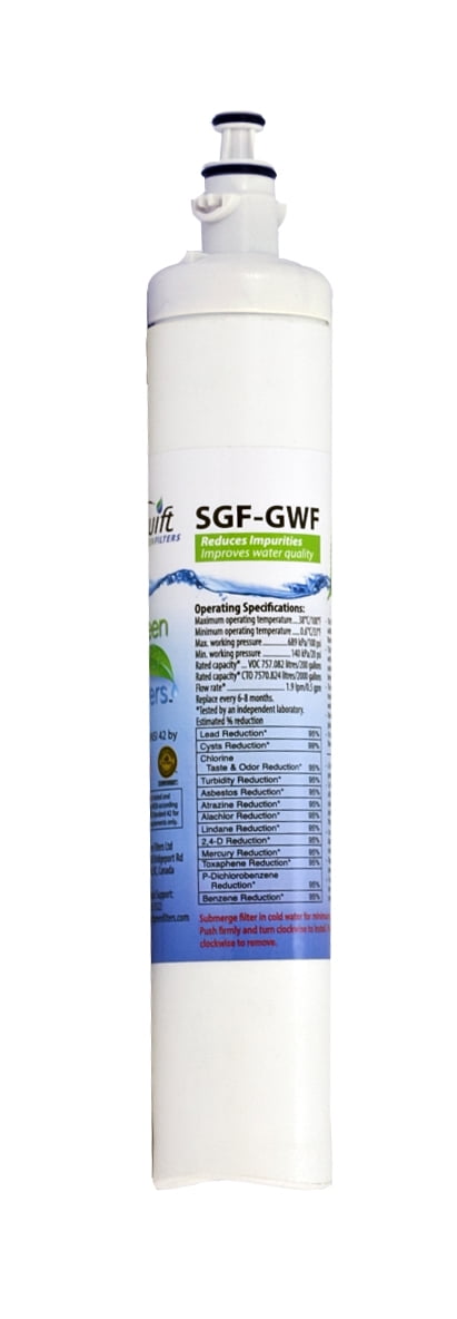 Swift Green Filters SGF-GWF Replacement Water Filter for GE GWF RPWF WSG-4 PFE29P - 2 Pack