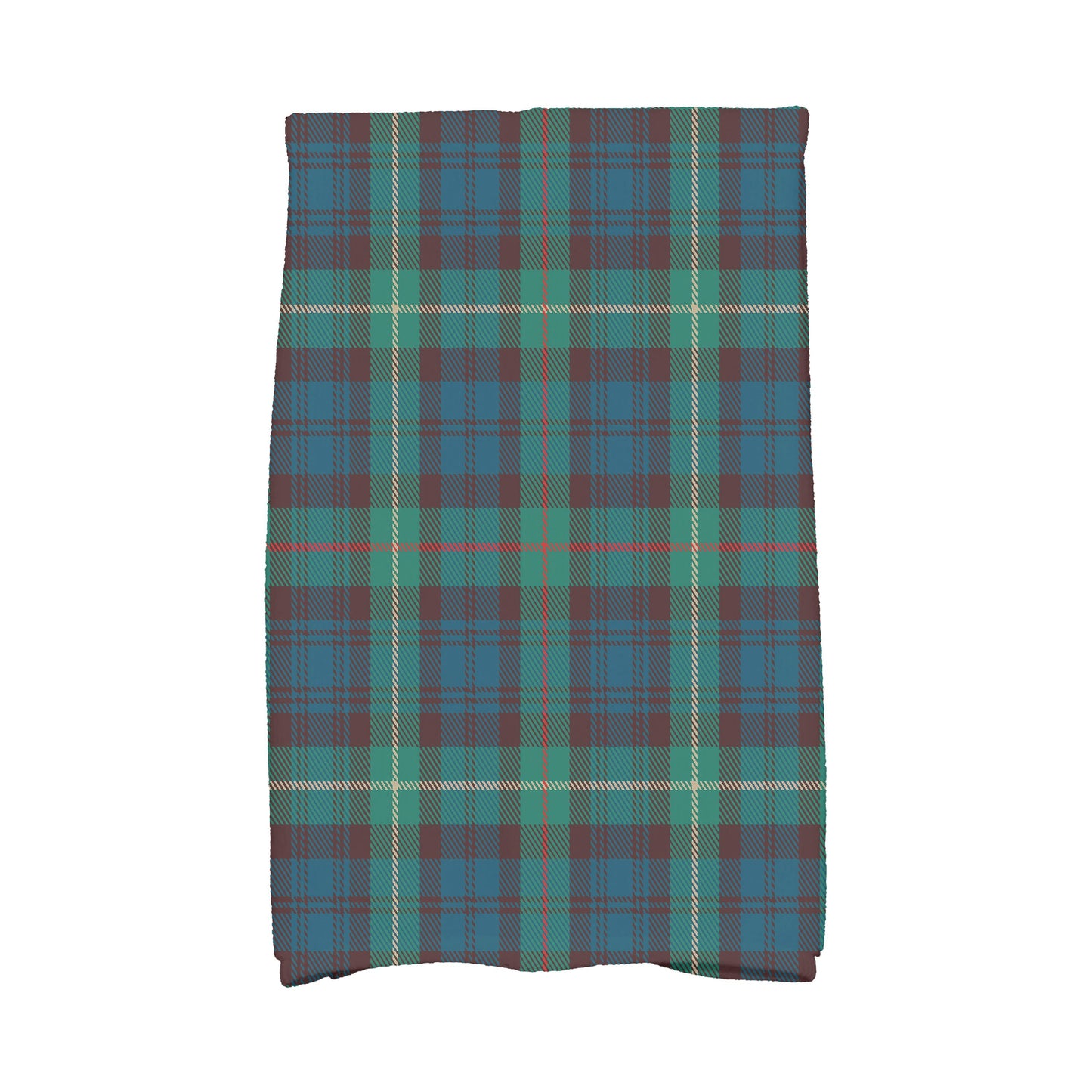 Tartan Plaid 16 x 25 Inch Navy Blue Holiday Print Kitchen Towel
