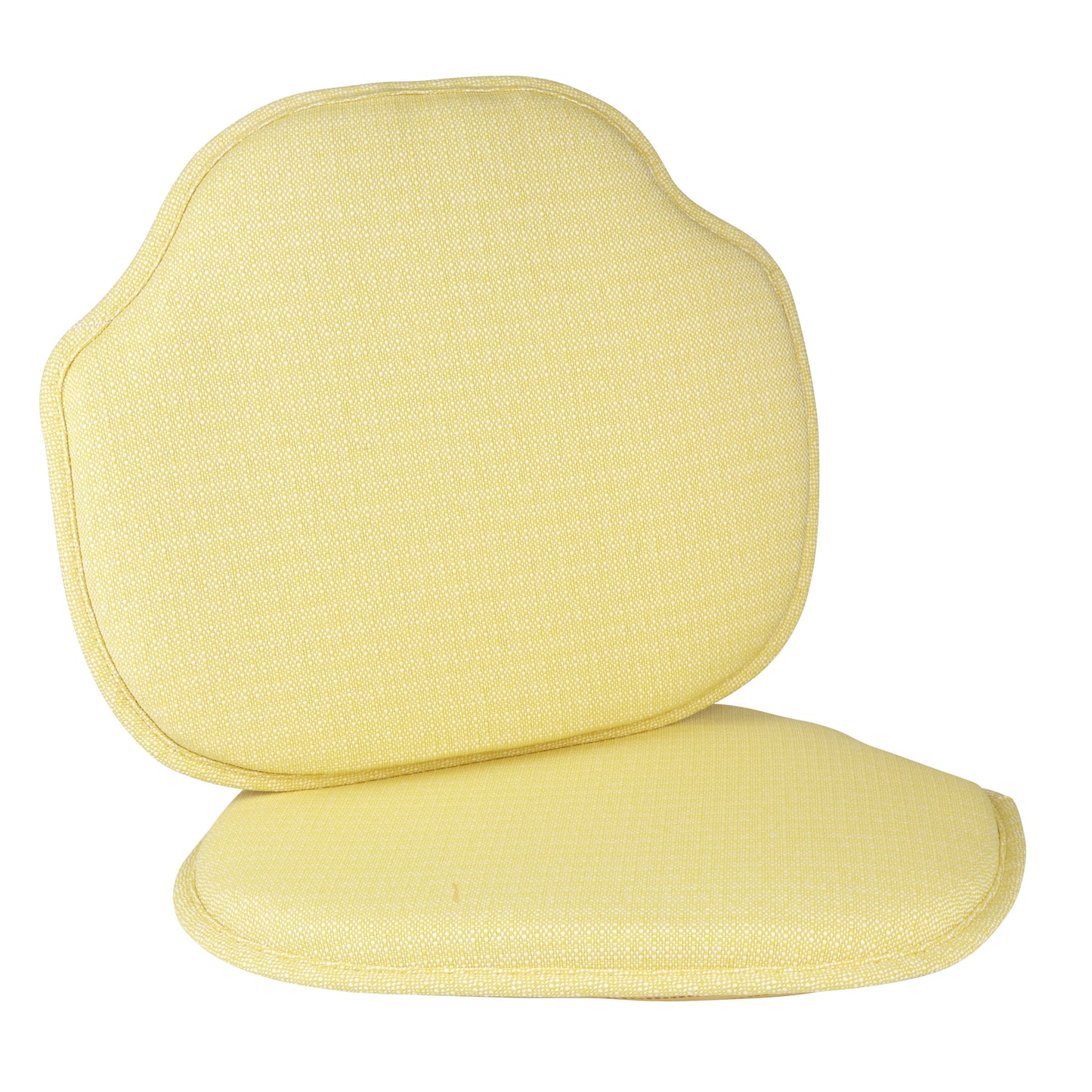 The Gripper Non-Slip Windsor Chair Cushion, for the Kitchen and living Room, 16x15 Inches, Set of 2, Yellow