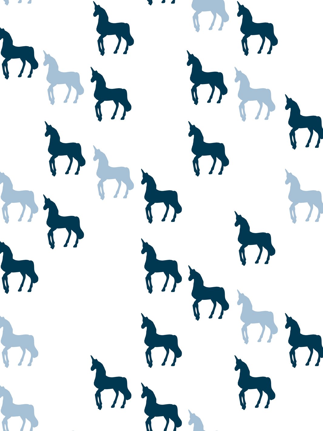 Papel Pintado de Vinilo ExtraÃble con Cuadros de Unicornio de Barbie - Azul