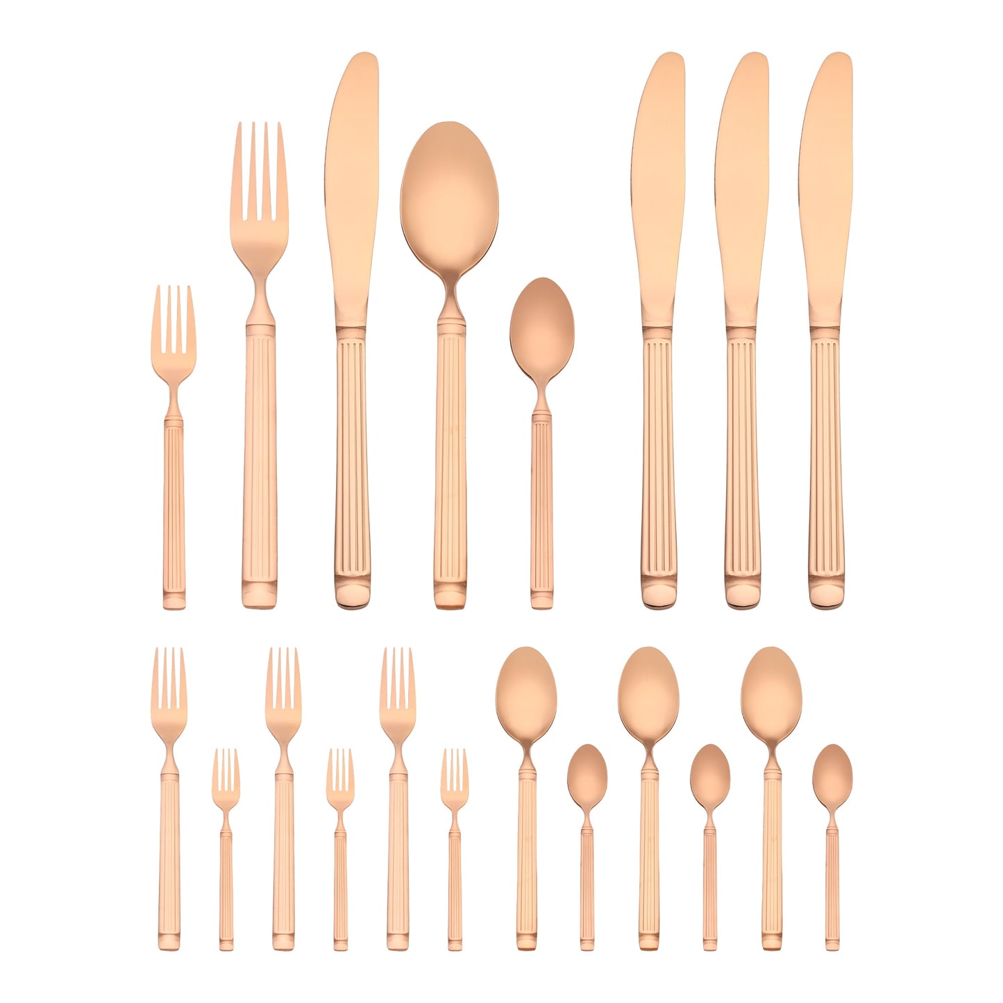Unique Bargains Classic Stainless Steel Flatware Sets for Multiple Uses Silver 20pcs