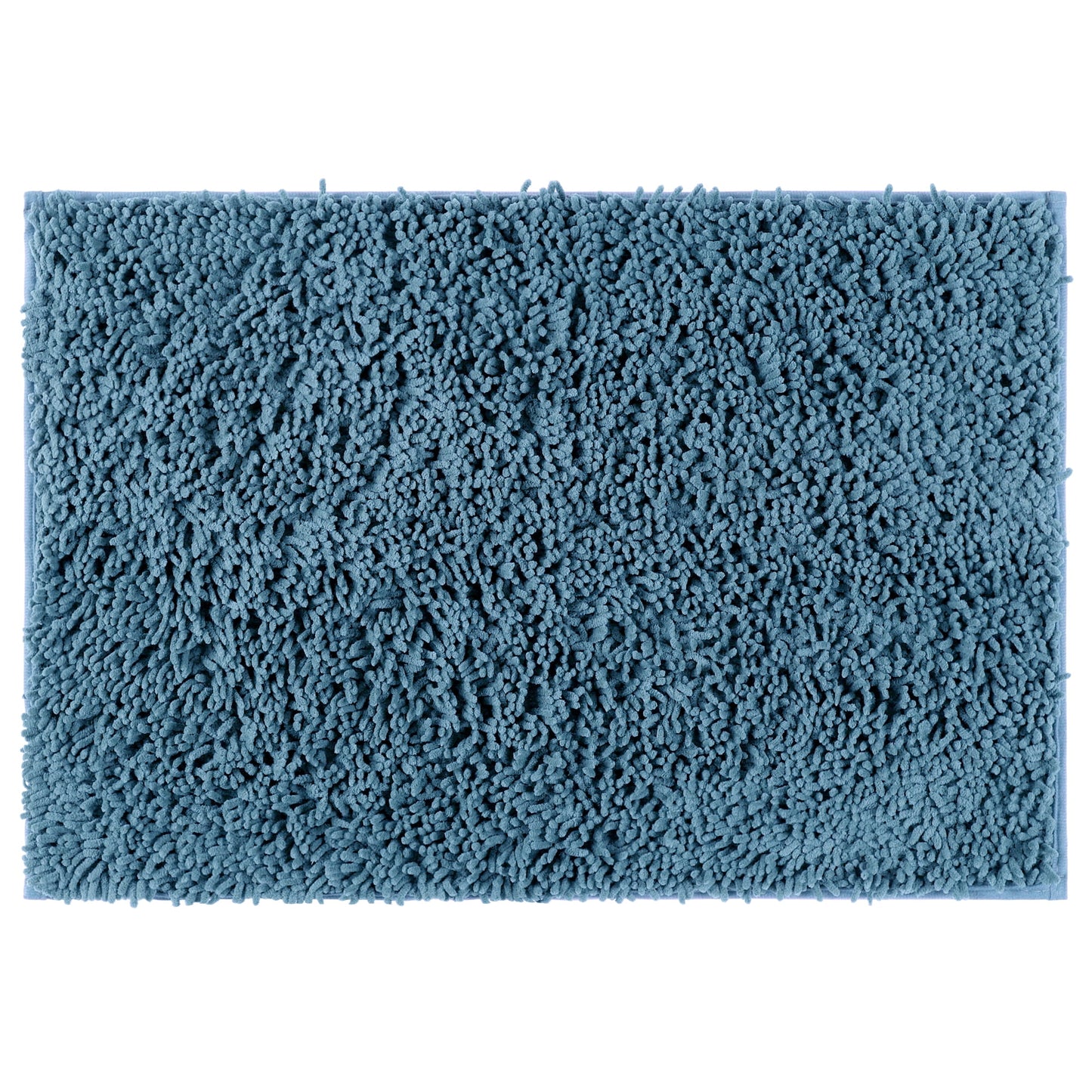 Unique Bargains Non-Slip Soft Fluffy Shag Washable Plush Bath Rugs for Bedroom Blue-2 20"x32"