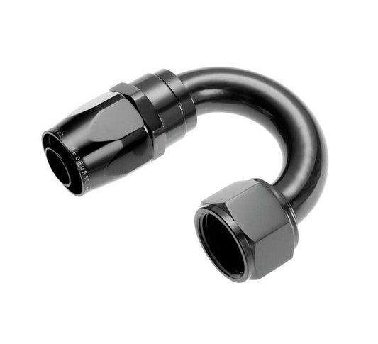 -16 180 Degree Swivel-Seal Female Aluminum Hose End - Black