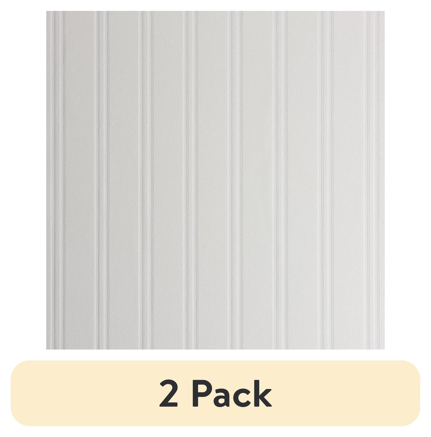 (2 pack) Beadboard Paintable Wallpaper