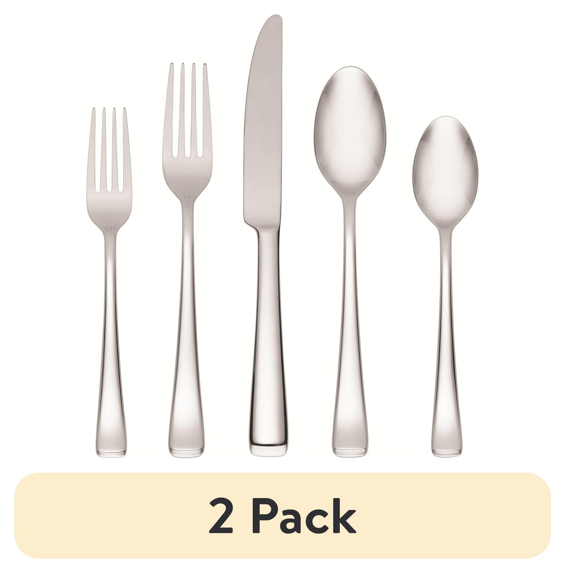 (2 pack) Oneida Harding 20-Piece Stainless Steel Flatware Set