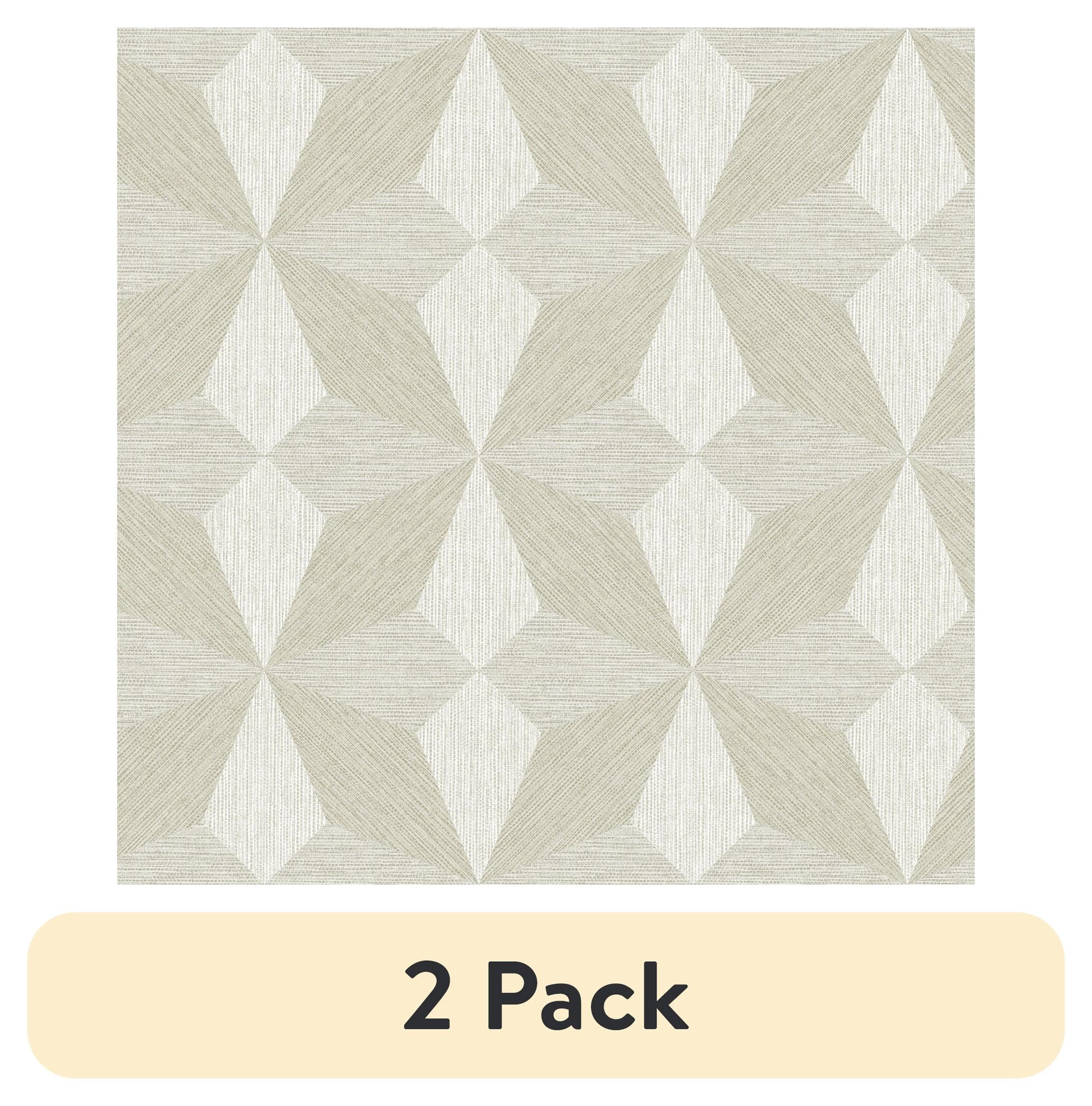 (2 pack) Roommates Studio Cream Atticus Peel and Stick Wallpaper 30.75 Sq. ft