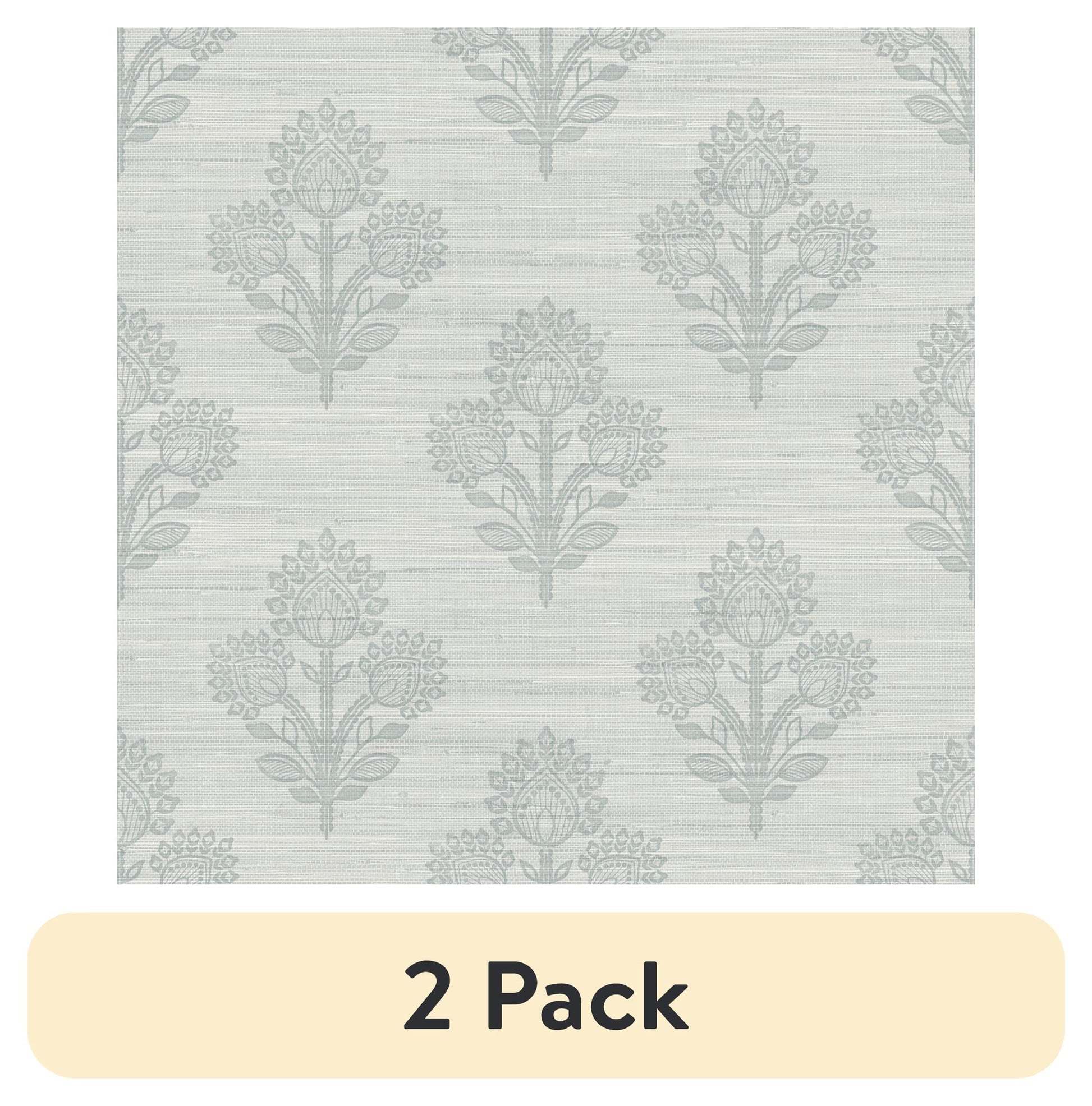 (2 pack) Roommates Studio Light Blue Auden Peel and Stick Wallpaper 30.75 Sq. ft