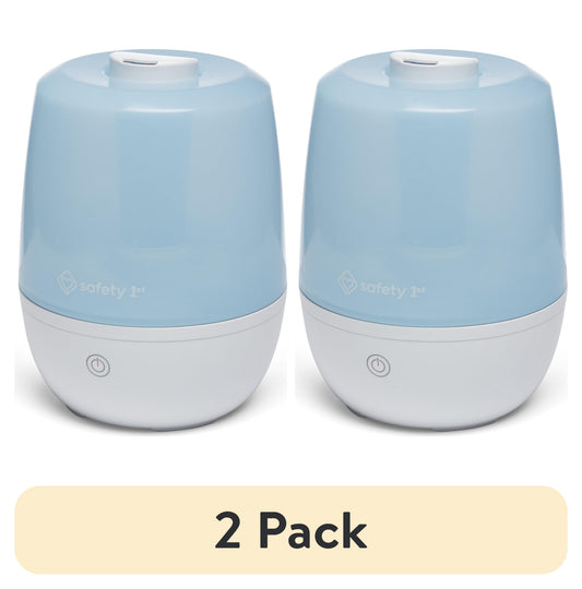 (2 pack) Safety 1st Everyday Compact Cool Mist Humidifier, Air Humidifier, Blue