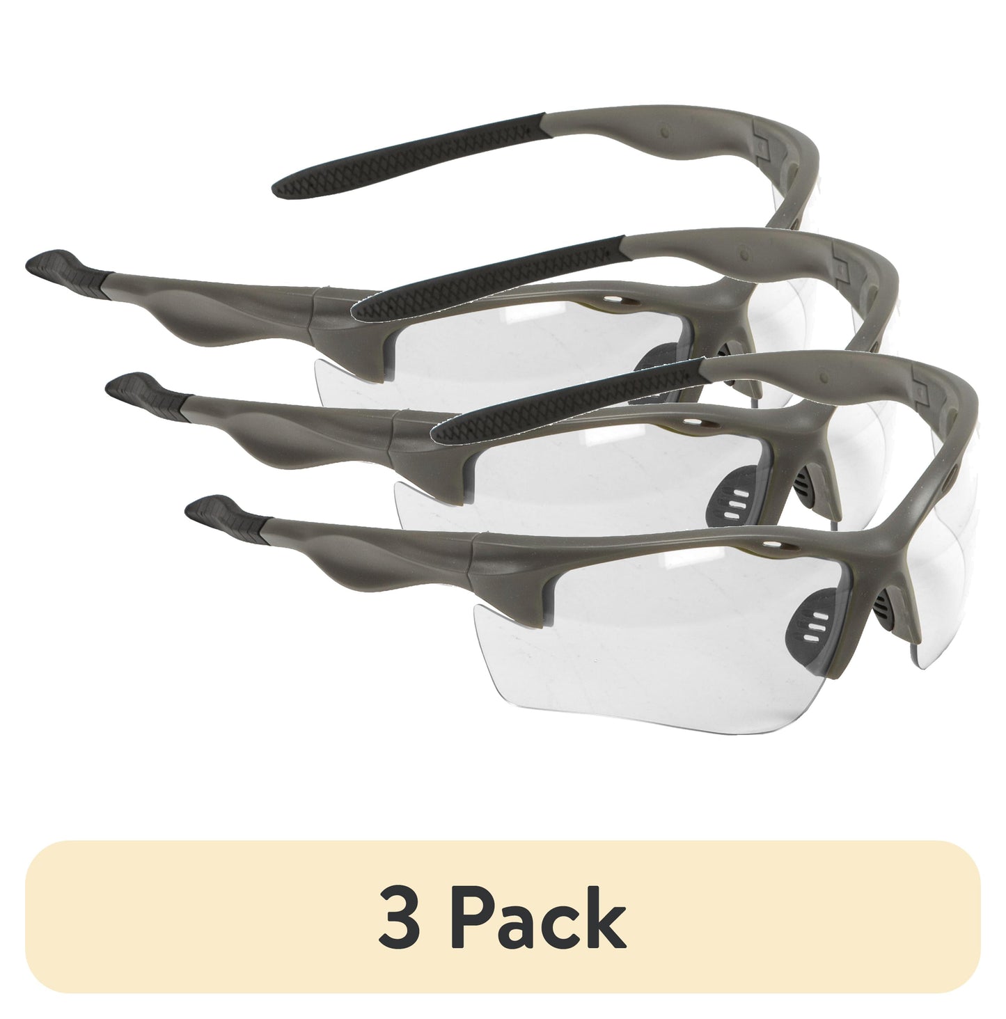 Allen Company Gafas de Tiro y Seguridad, Transparentes, Envolventes de Policarbonato, ANSI Z87, Anti-araÃ±azos