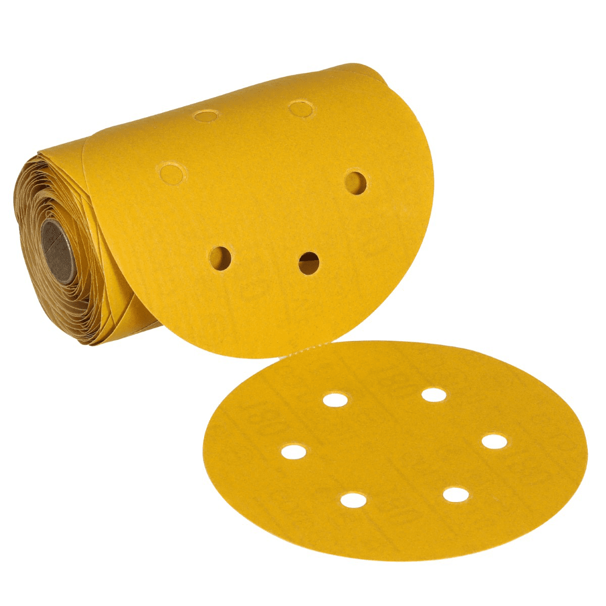 3M  Stikit Gold Abrasive Disc Roll 61640, 320, 6-inch (150mm), Dust-Free