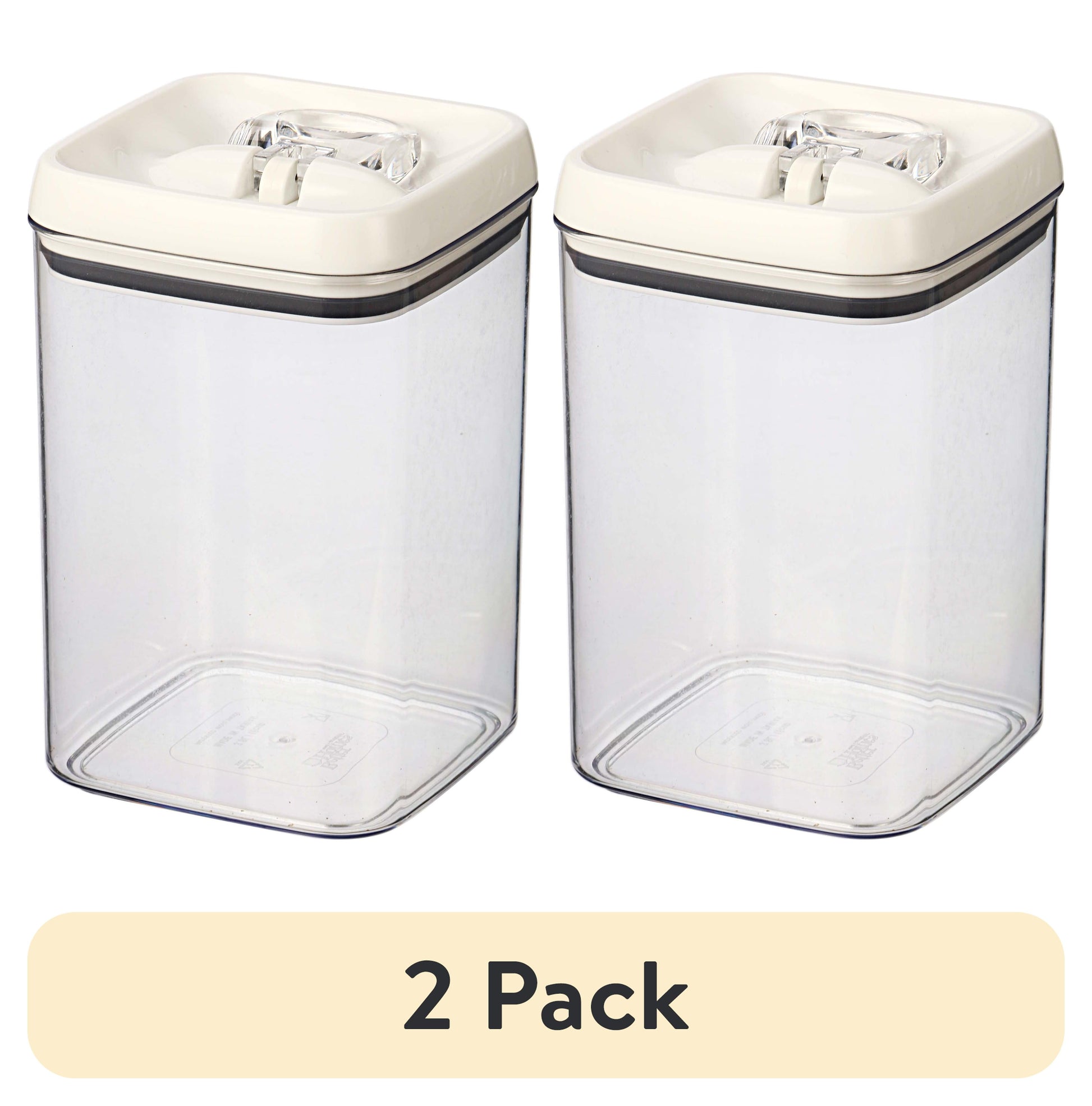 (4 pack) Better Homes & Gardens 13.8 Cup Flip-Tite Square Food Storage Container, BPA-Free
