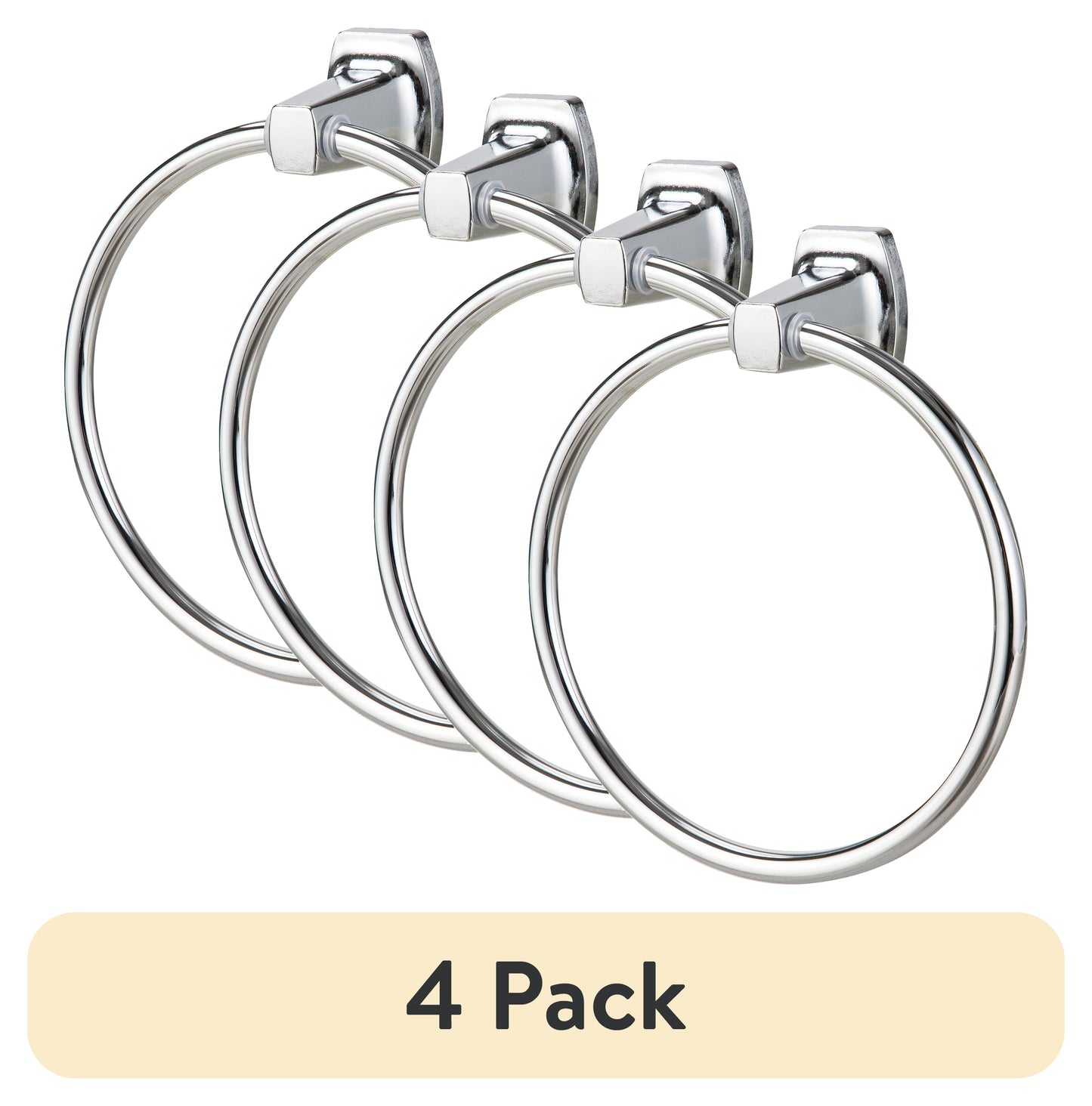 Mainstays Bathroom Towel Holder Ring, Chrome
